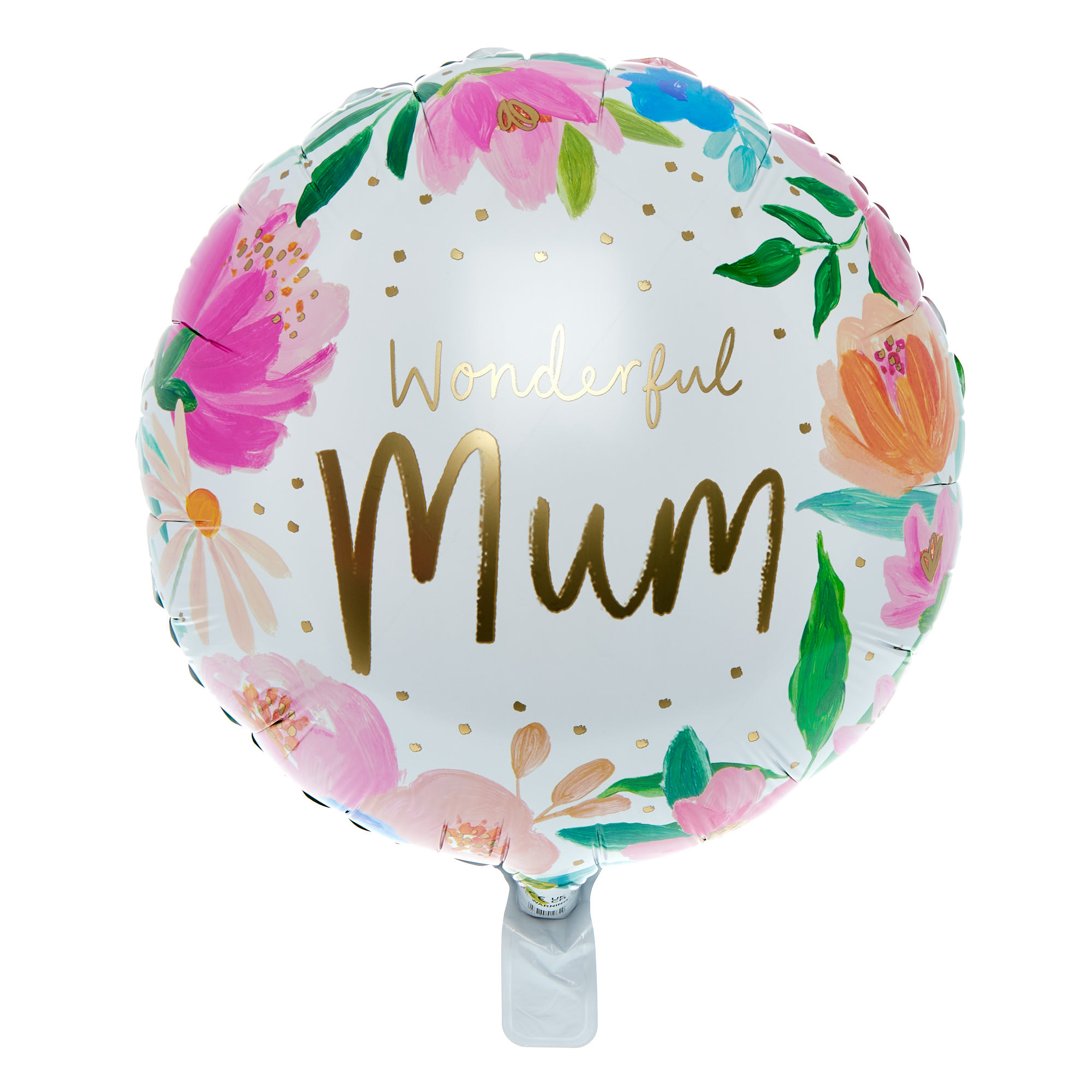 Wonderful Mum Floral Balloon Bouquet - DELIVERED INFLATED!