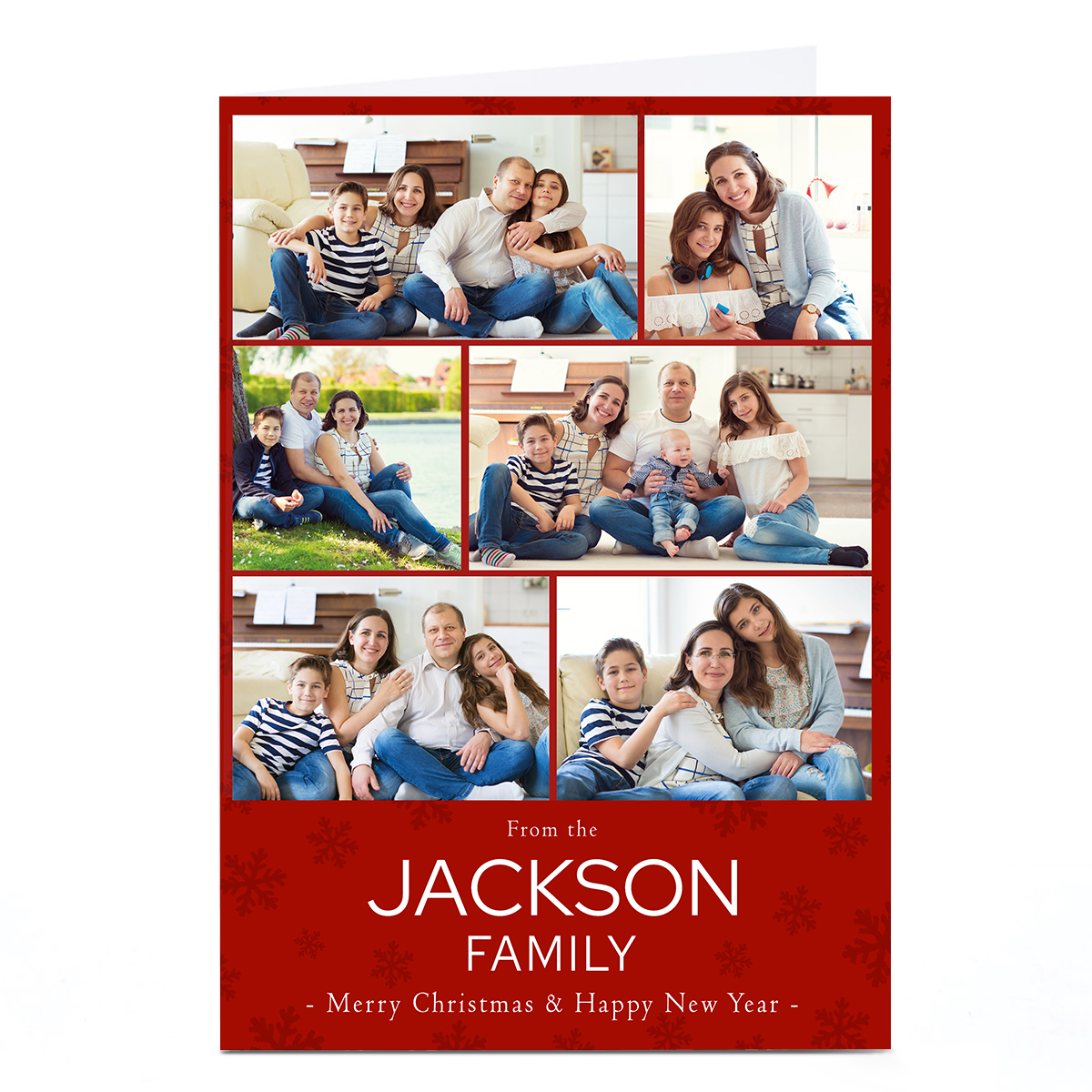 Photo Christmas Card - From The Family Happy New Year