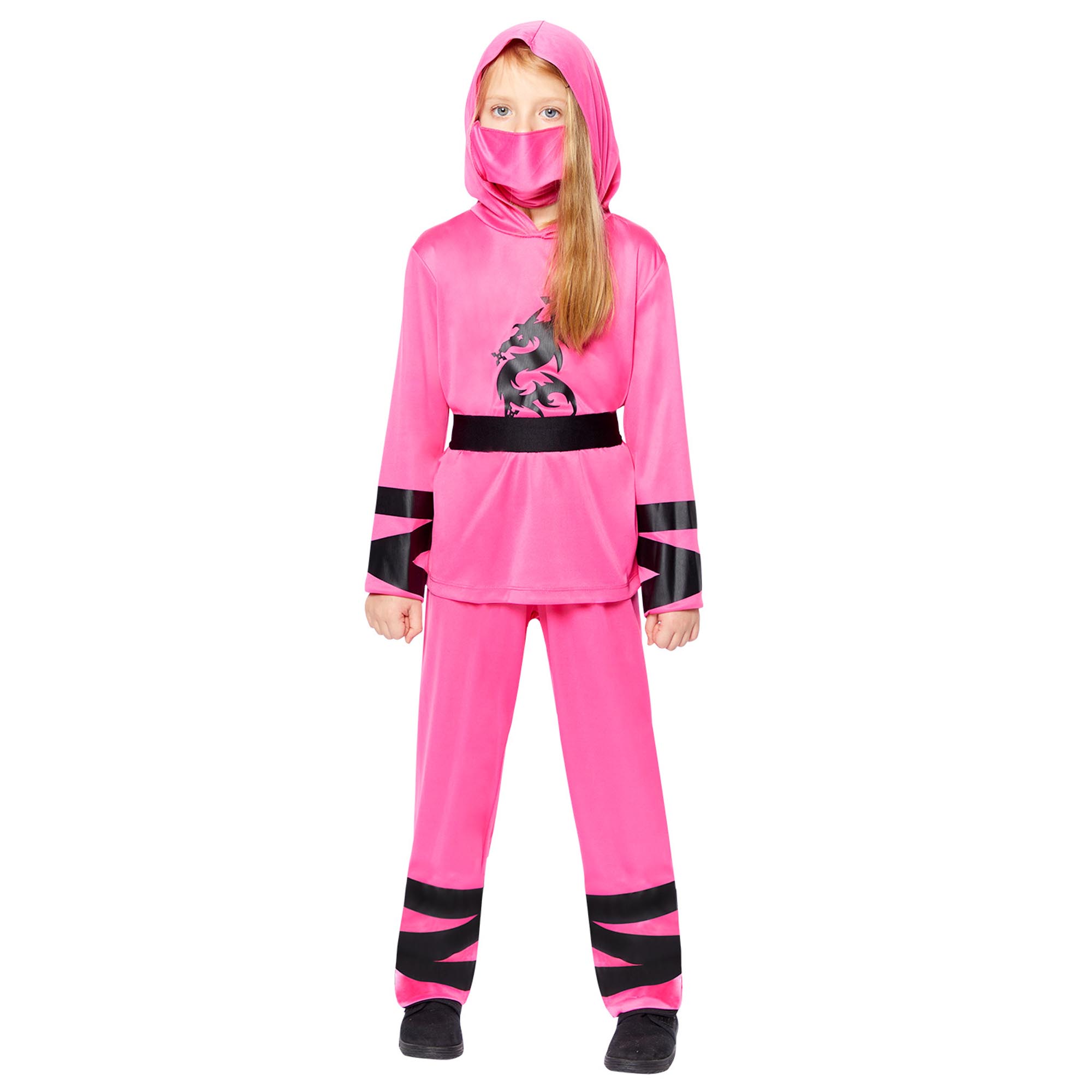 Ninja Warrior Pink Children's Fancy Dress Costume 