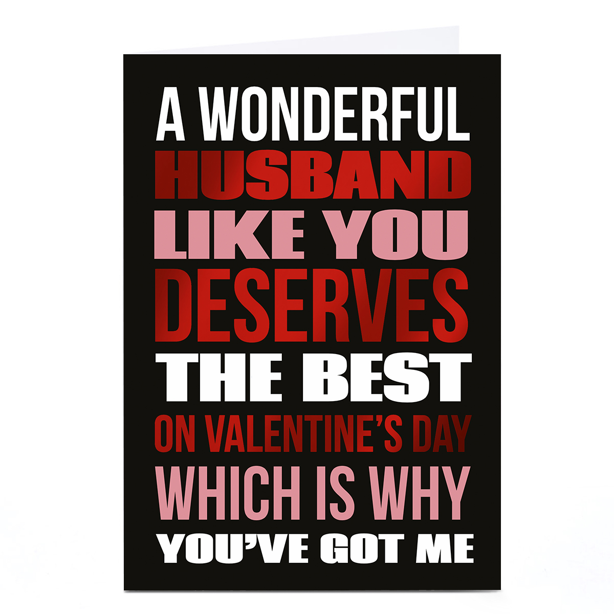 Personalised Valentine's Day Card - A Husband Like You