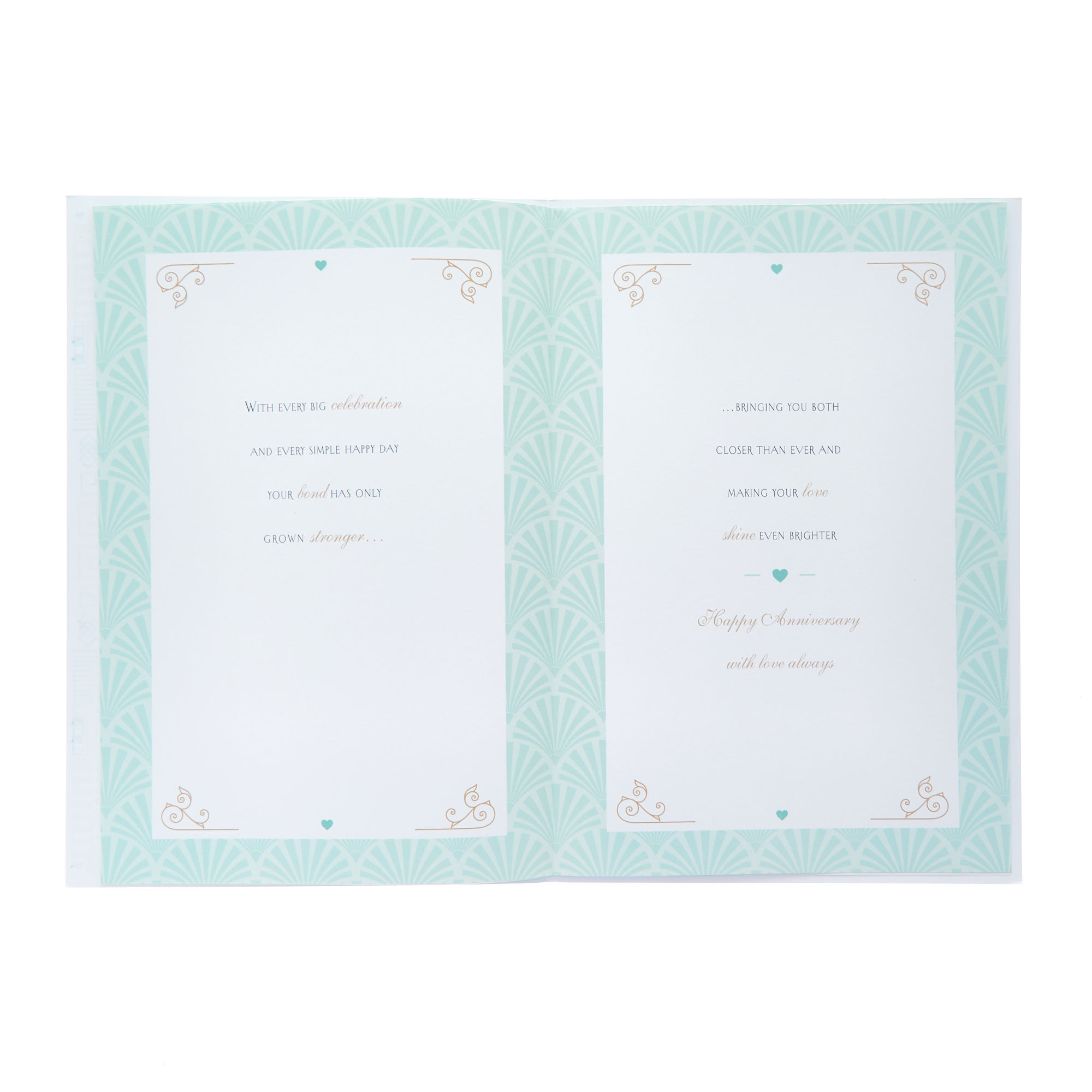 Son & Daughter In Law Art Deco Wedding Anniversary Card