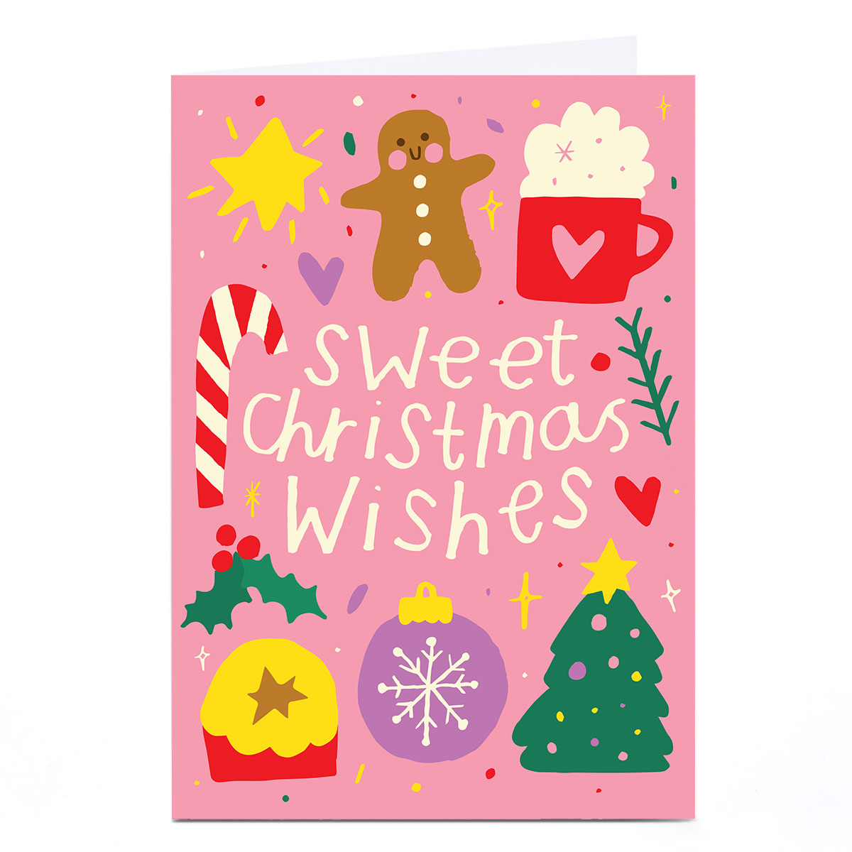 Personalised Nikki Miles Christmas Card - Sweet Christmas