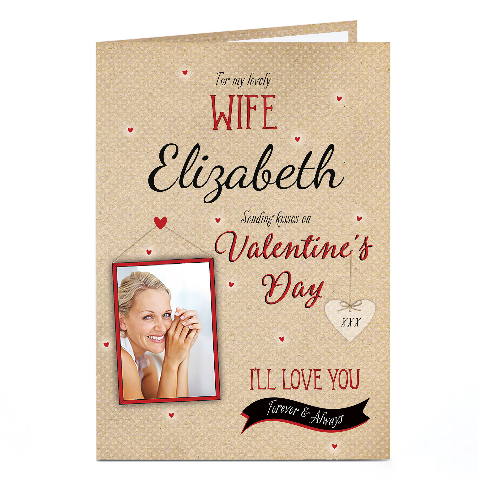 Buy Photo Upload Valentine's Card - Wife, Wall Hanging for GBP 1.79 ...