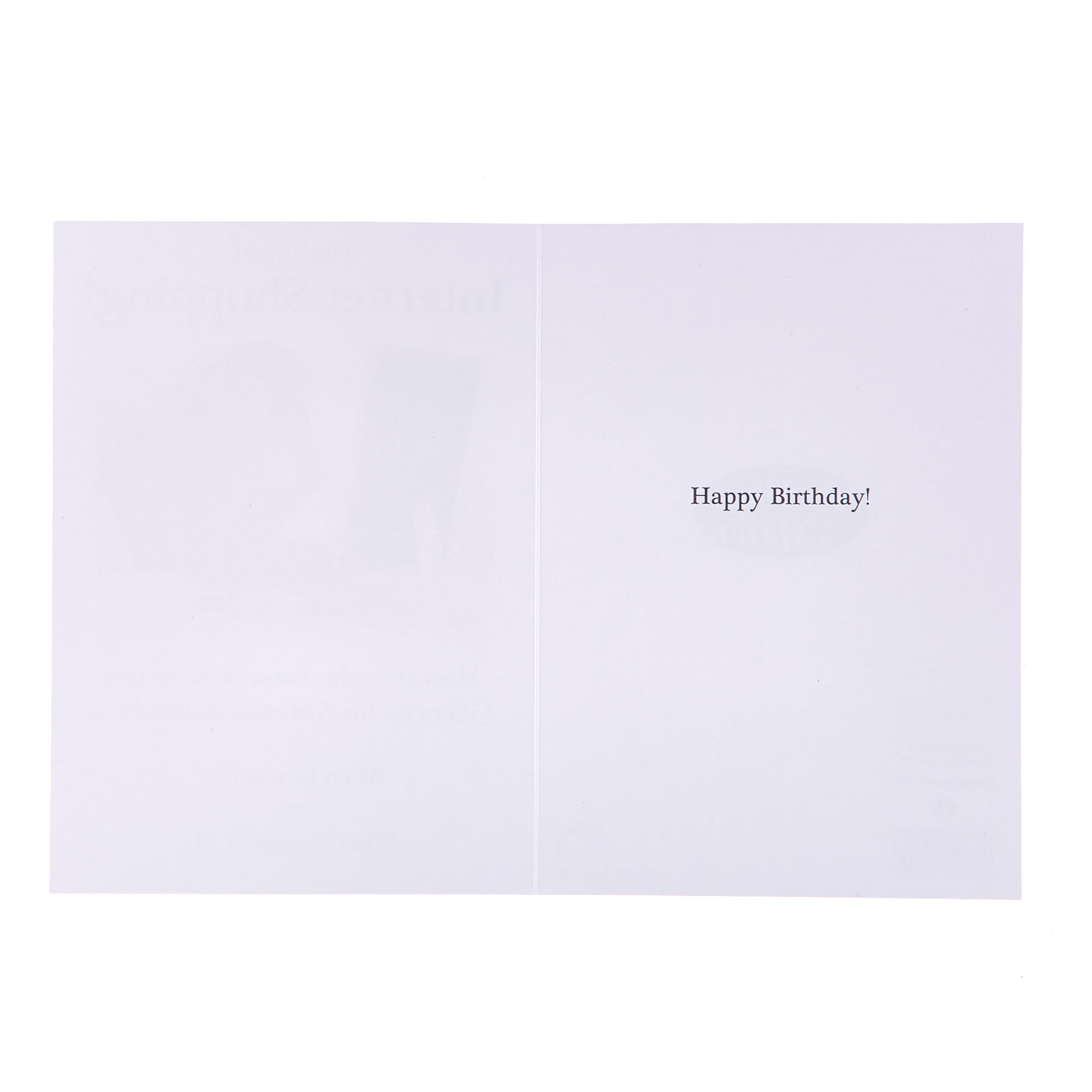 Birthday Card - The Joys Of Internet Shopping