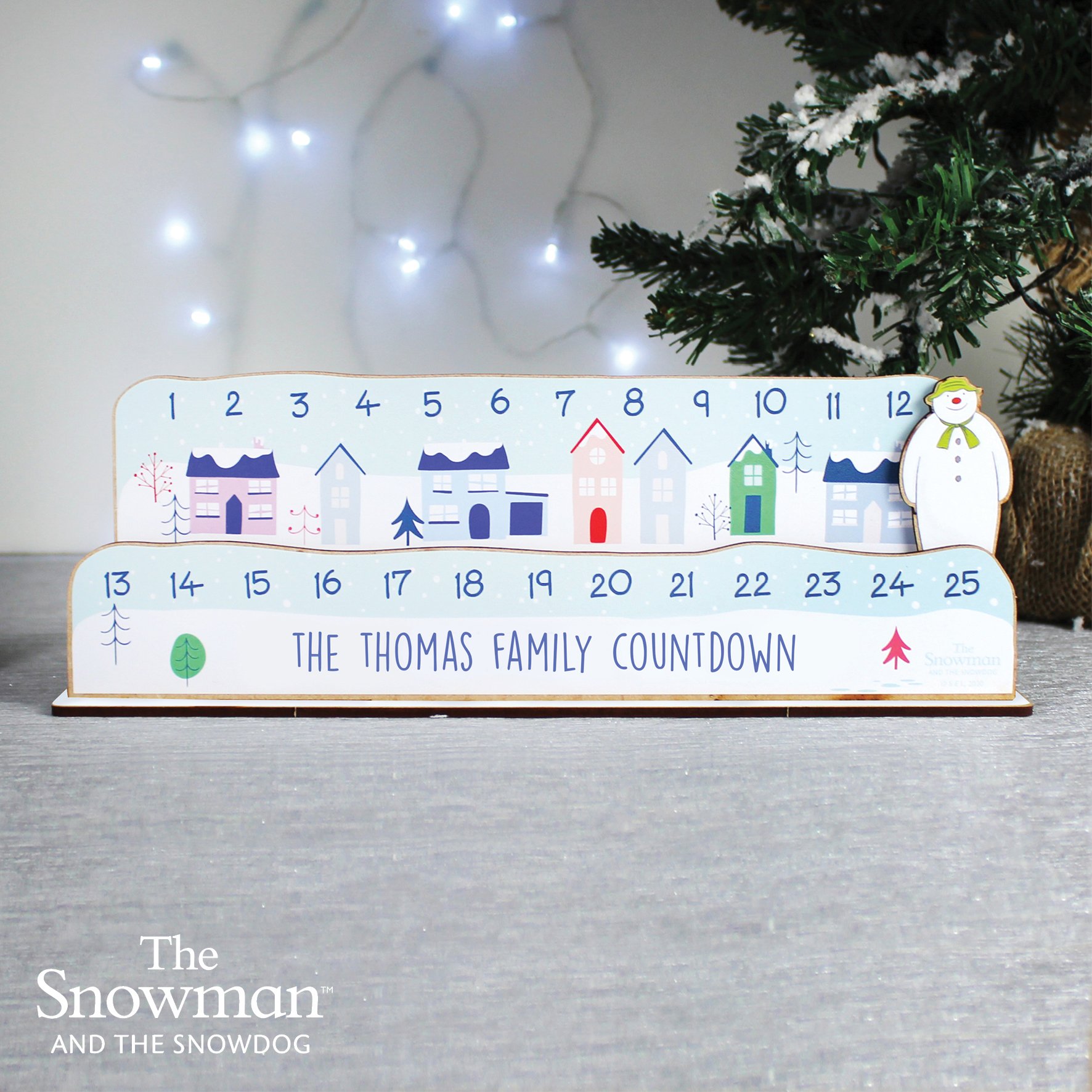 Personalised The Snowman Christmas Advent Countdown Kit