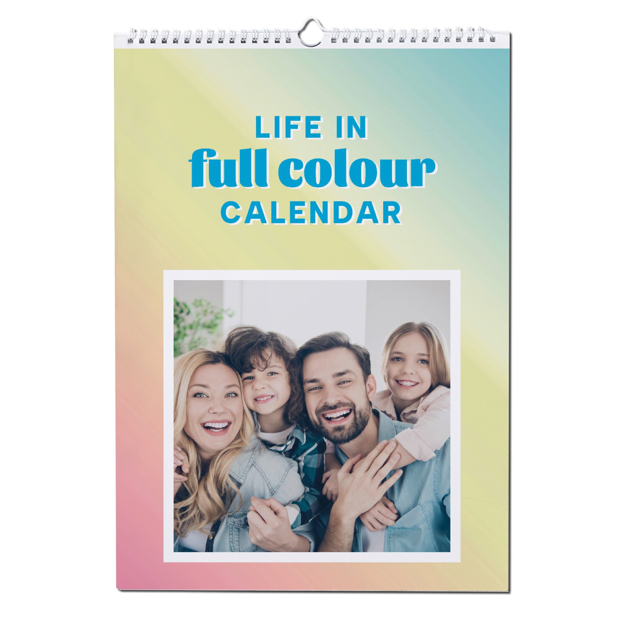 Photo Upload Colourful Borders Calendar