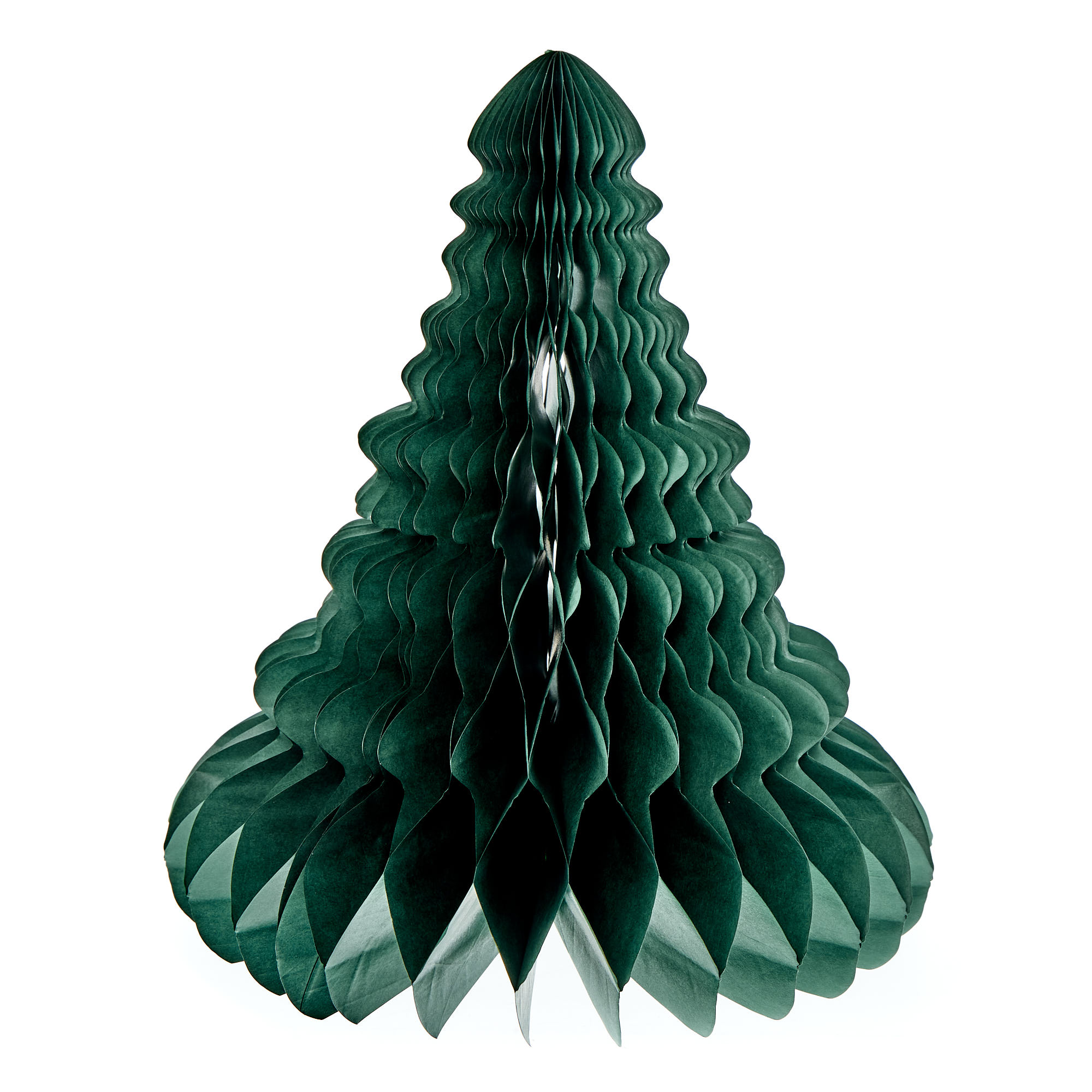 Paper Honeycomb Christmas Tree Table Decorations - Pack of 2