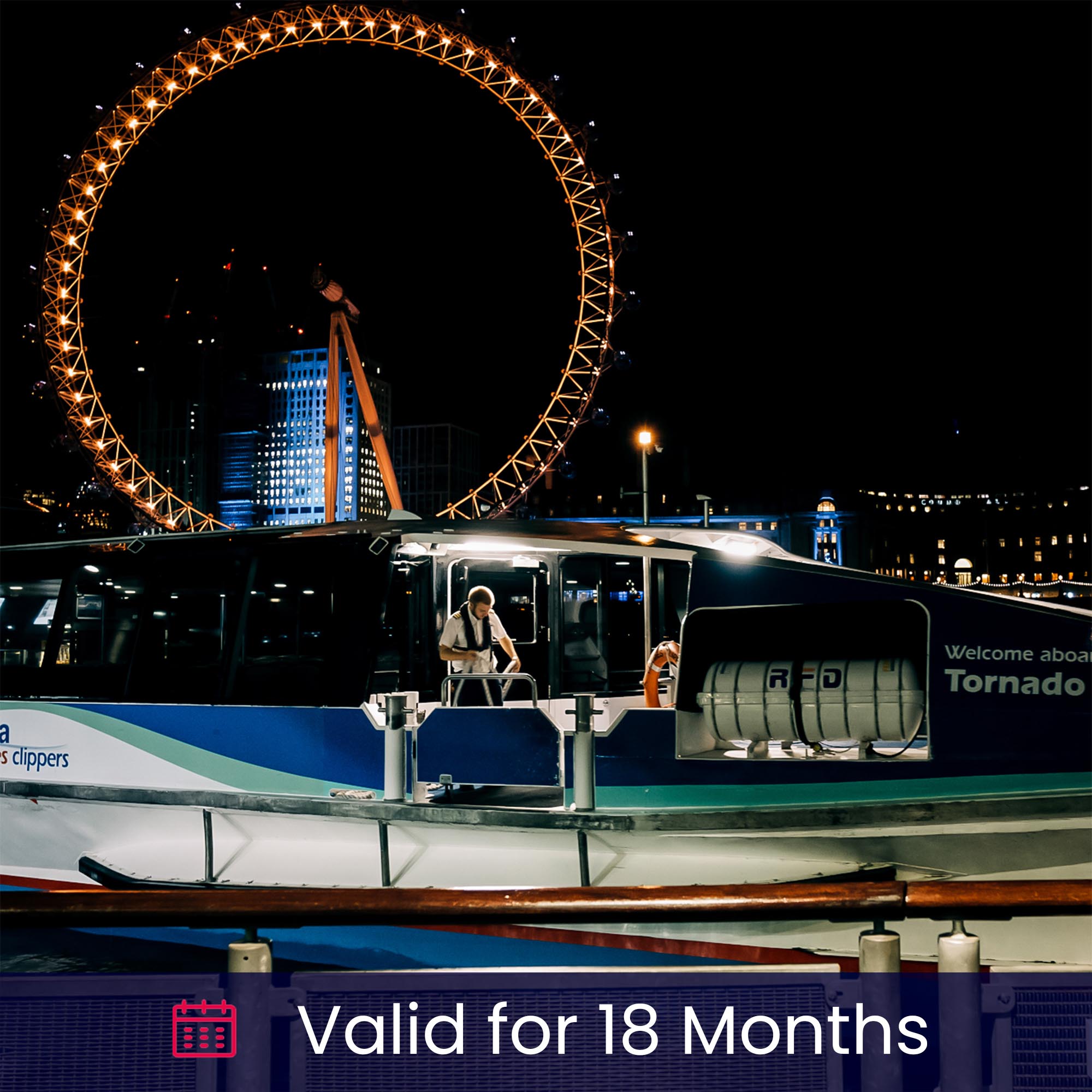 London Ghost Boat Tour for Two Gift Experience Day