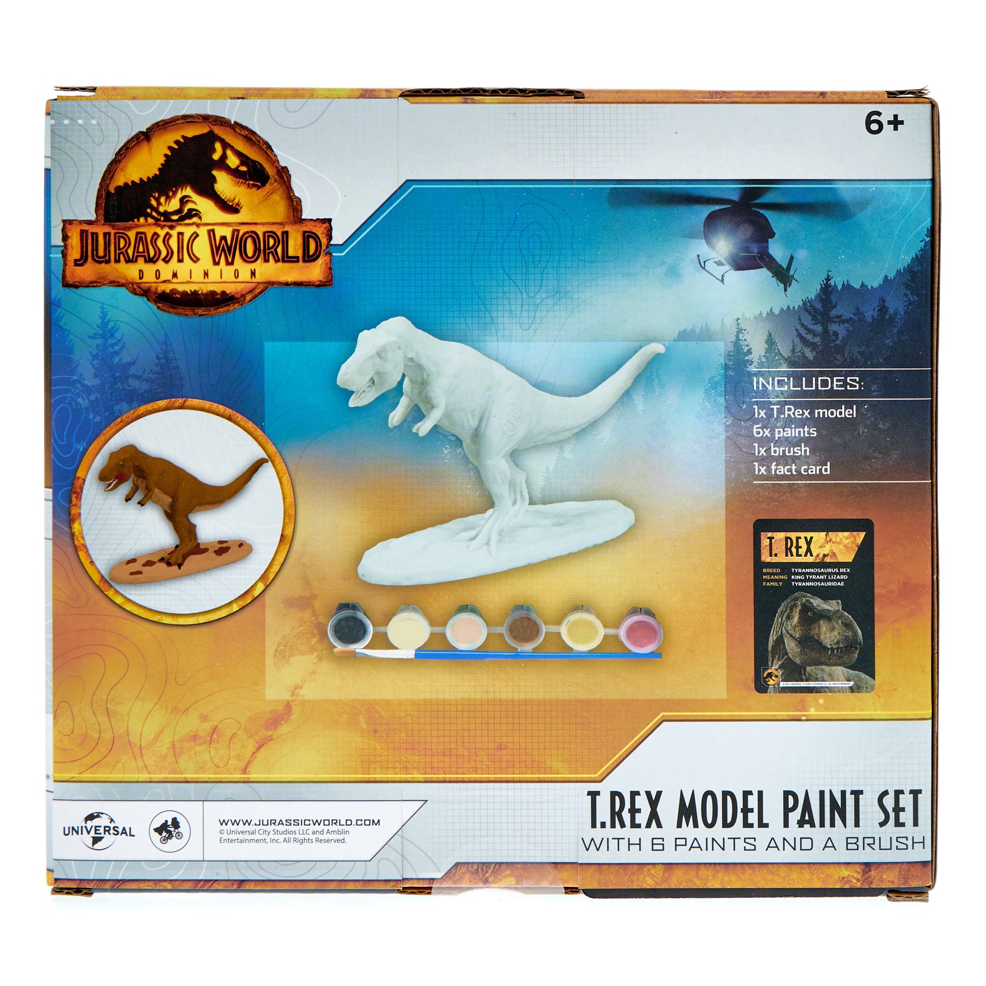 Jurassic World Dominion T Rex Model Paint Set