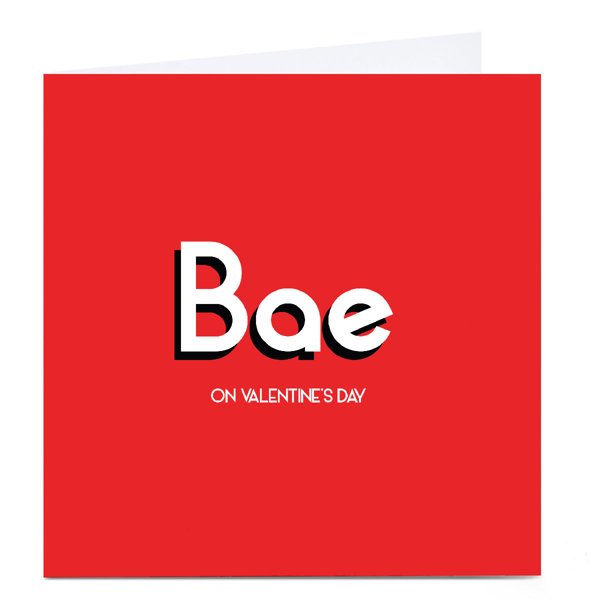 Personalised Street Greets Valentine's Day Card - Bae On Valentine's Day