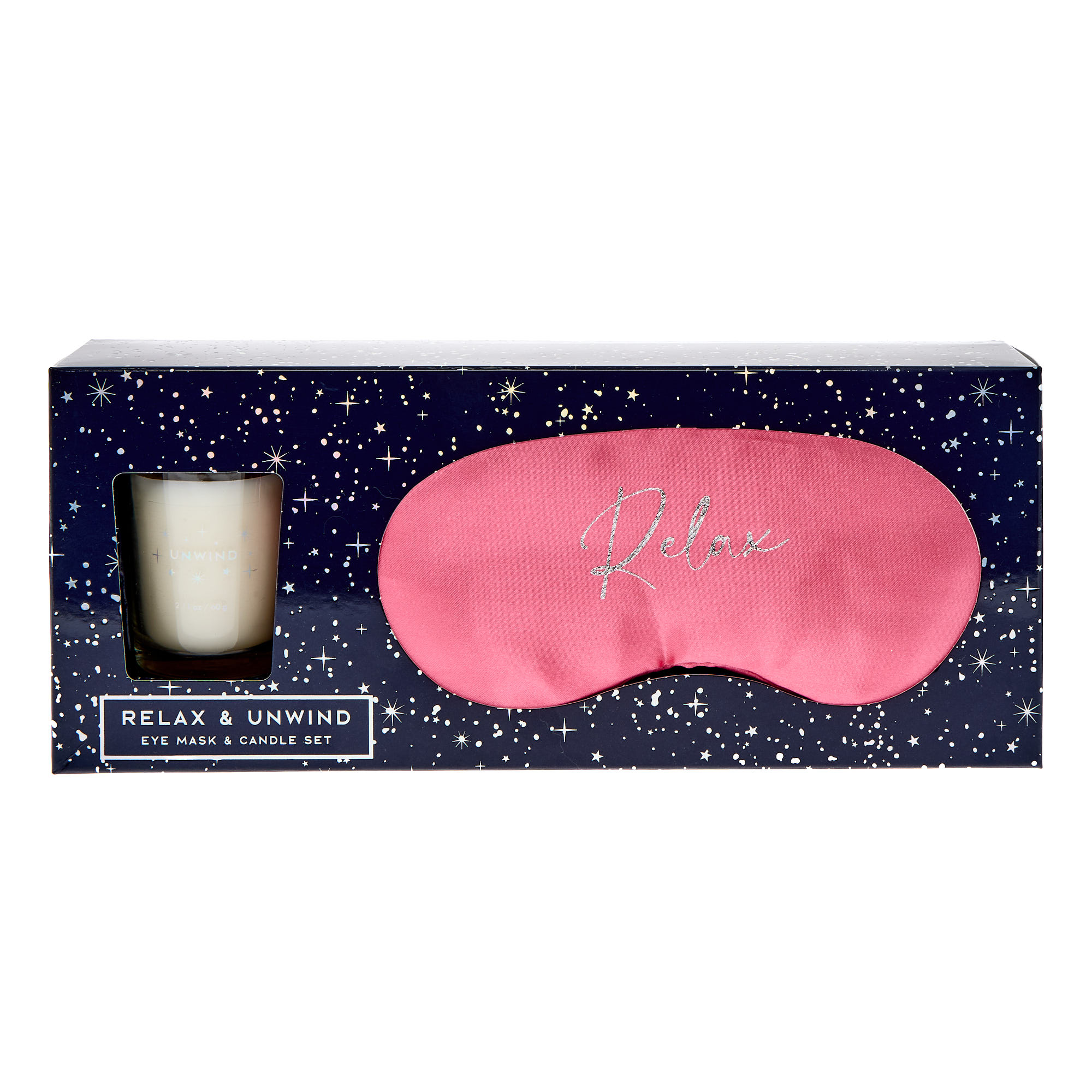 Relax & Unwind Eye Mask & Candle Set