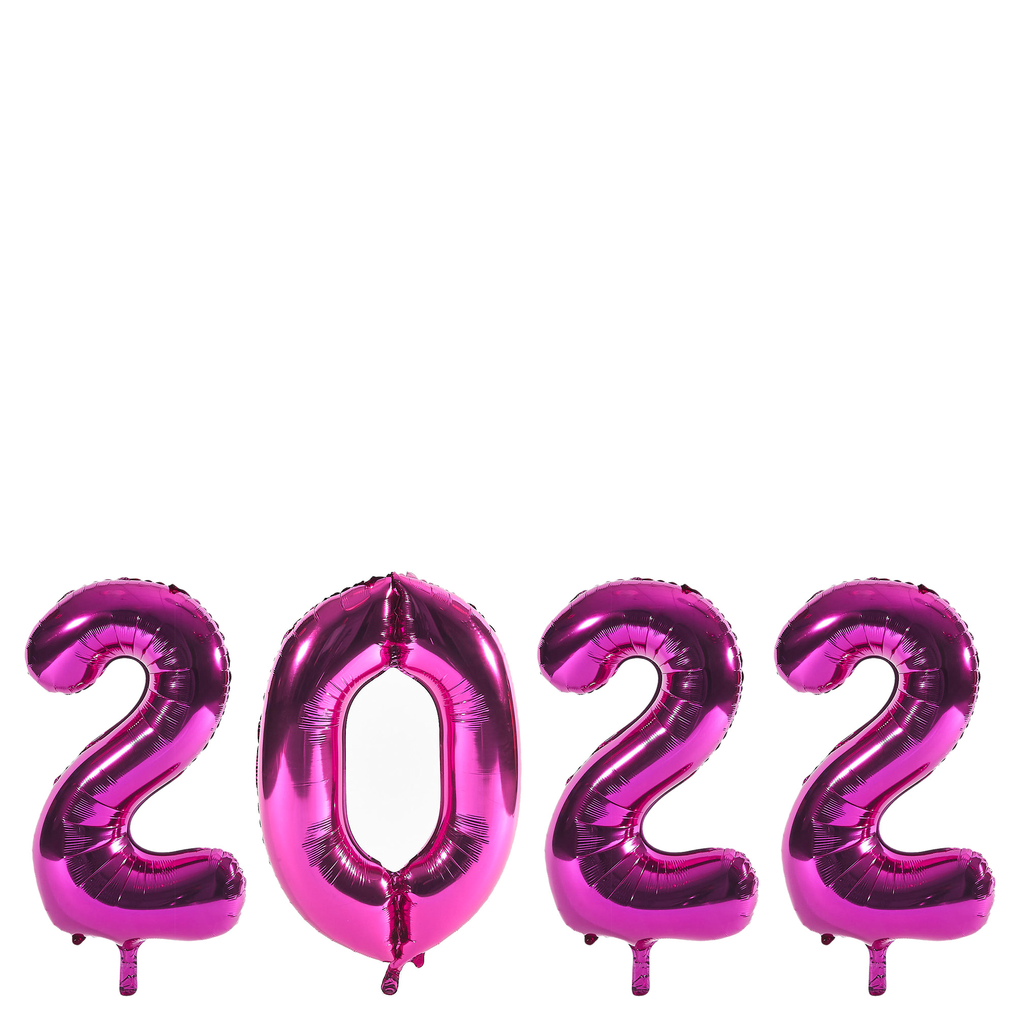 2022 Giant Pink Number Balloon Bundle