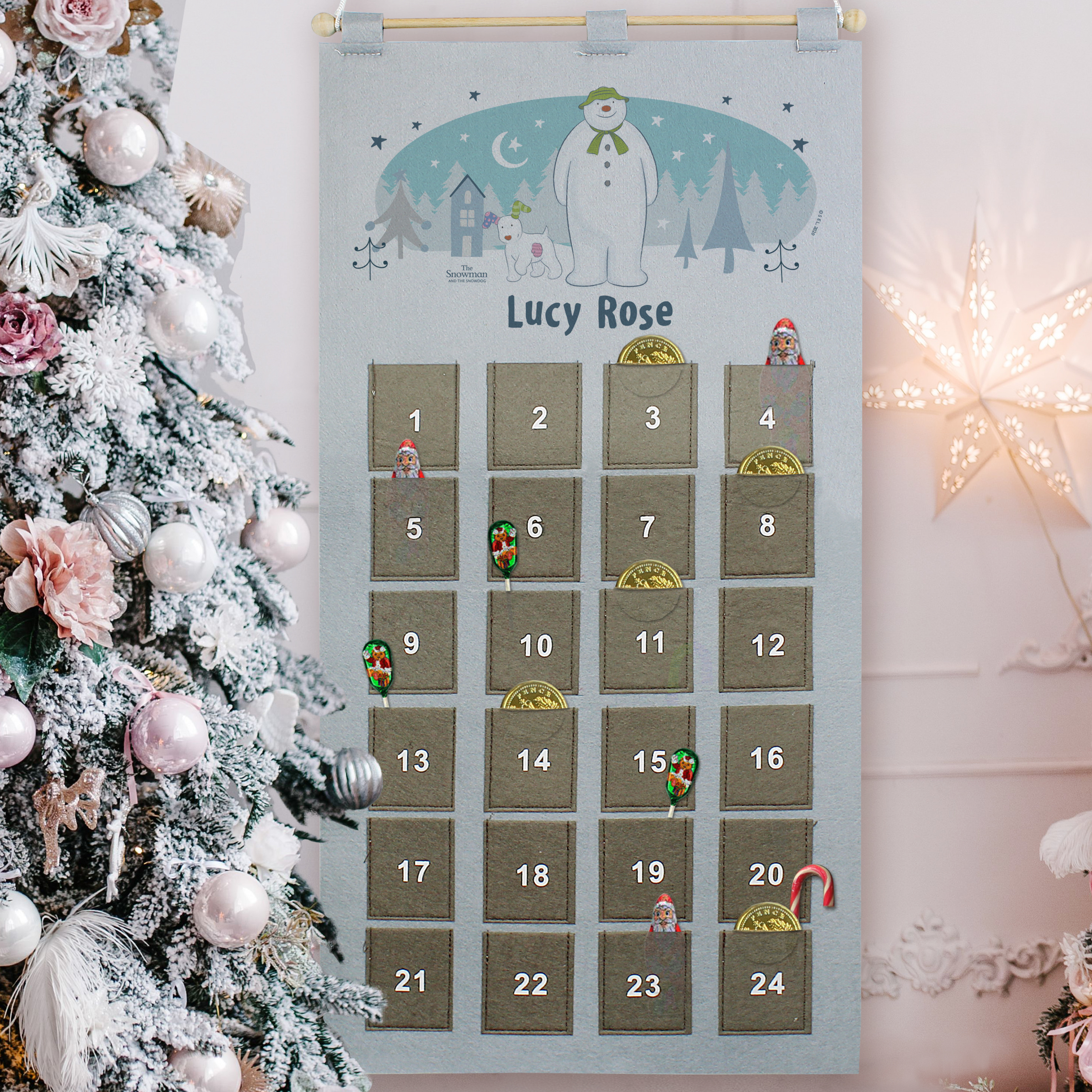 Personalised The Snowman & the Snowdog Advent Calendar