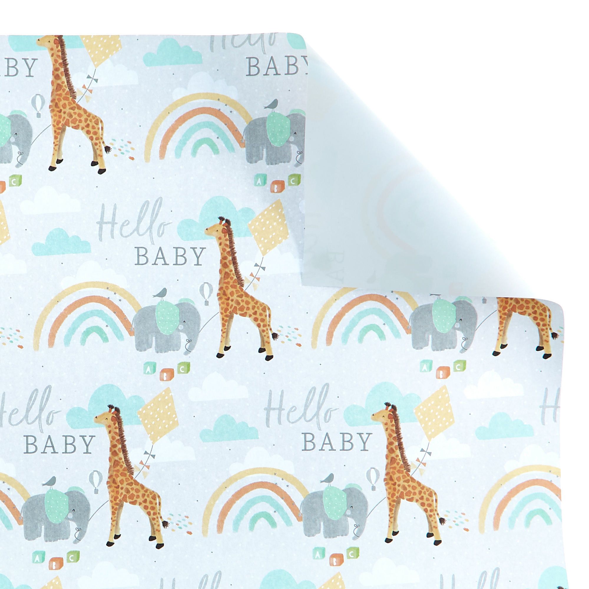 Hello Baby Wrapping Paper - 1 Sheet