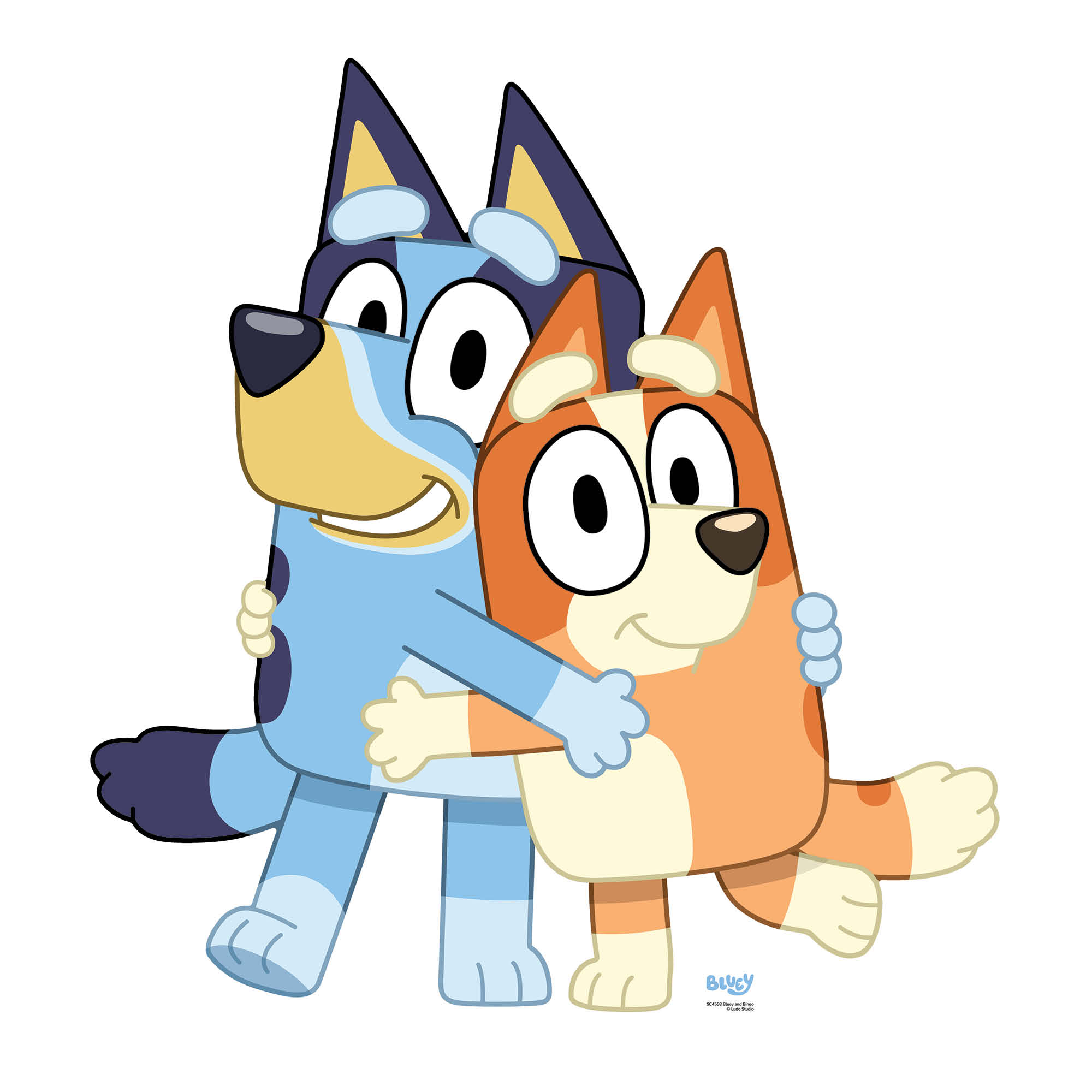 Small Bluey & Bingo Duo Cardboard Cutout 