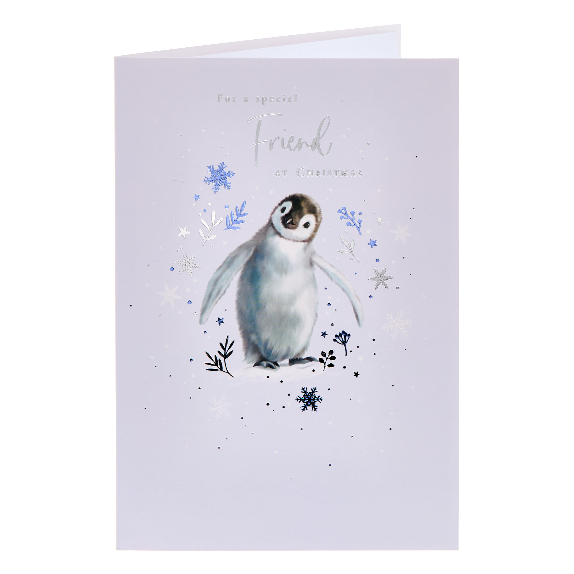 Special Friend Penguin Chick Christmas Card