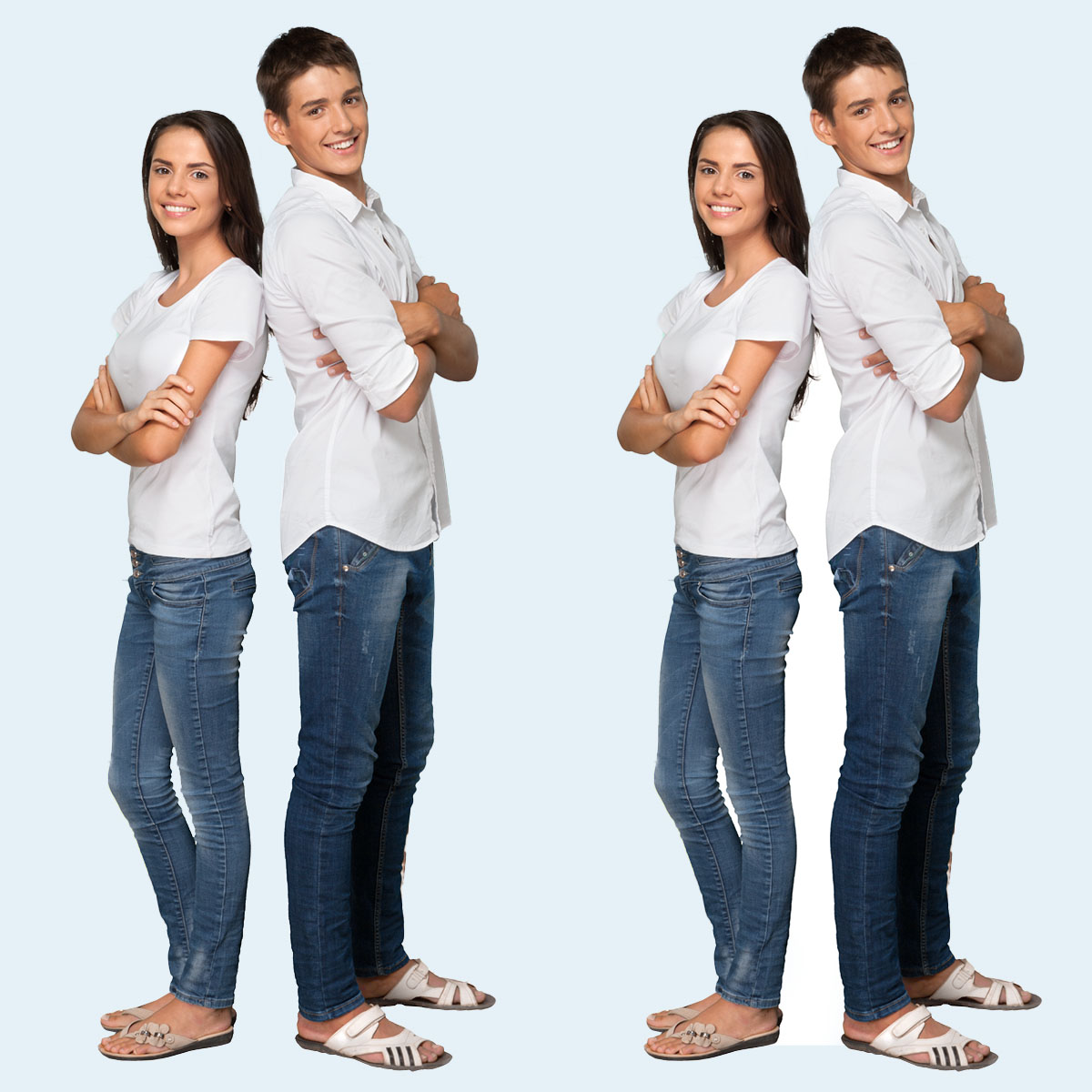 Couple's Personalised Photo-Upload Cardboard Cutout - 195cm