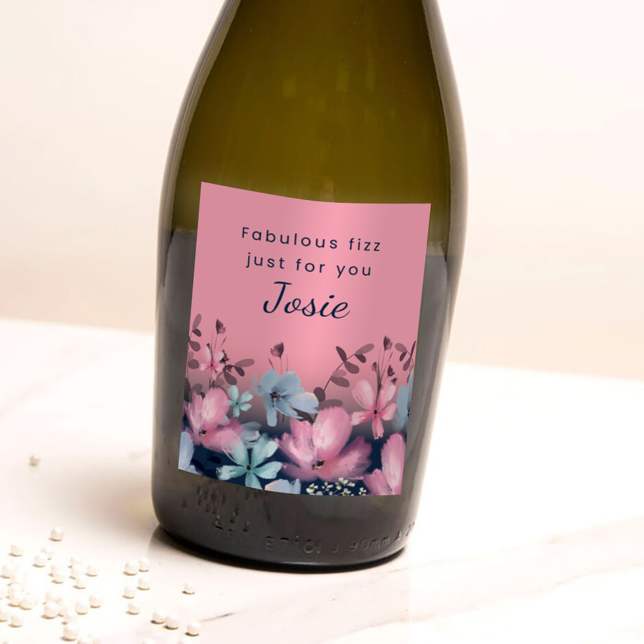 Personalised Prosecco - Floral Fabulous Fizz