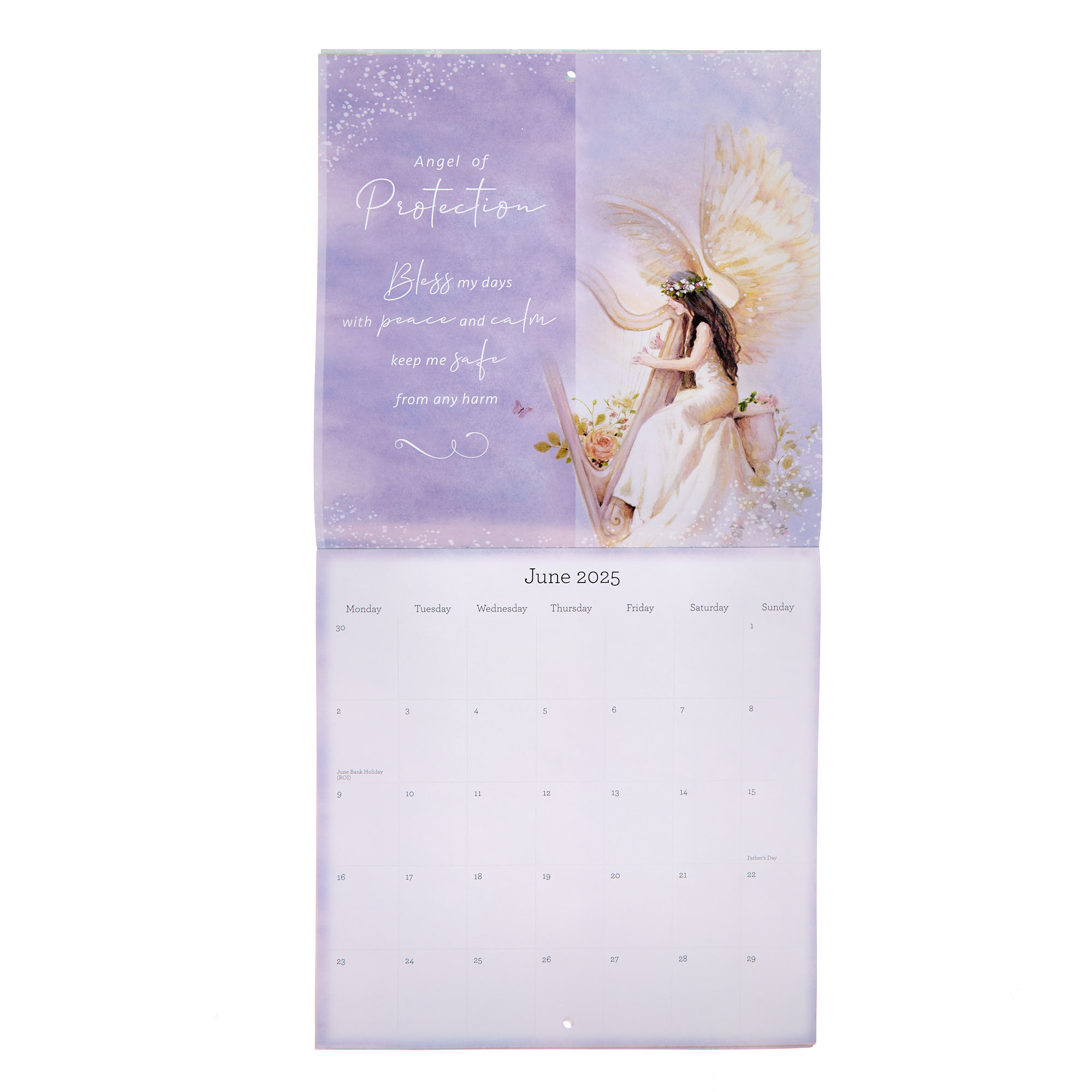 May Angels Watch Over You 2025 Square Calendar