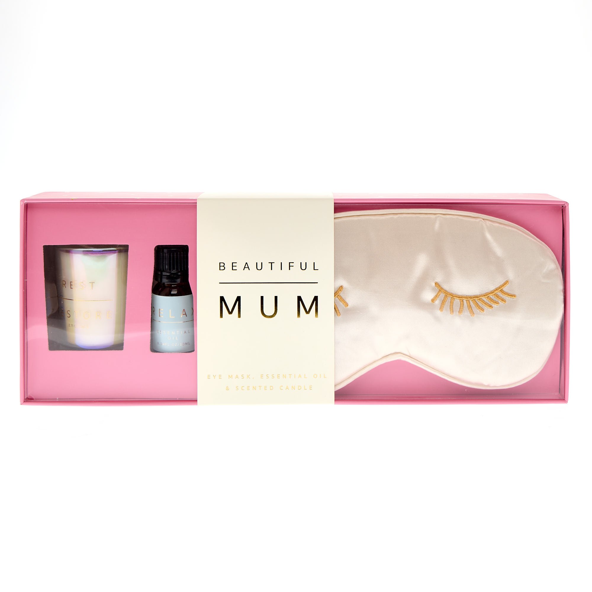 Beautiful Mum Eye Mask, Essential Oil & Candle Set