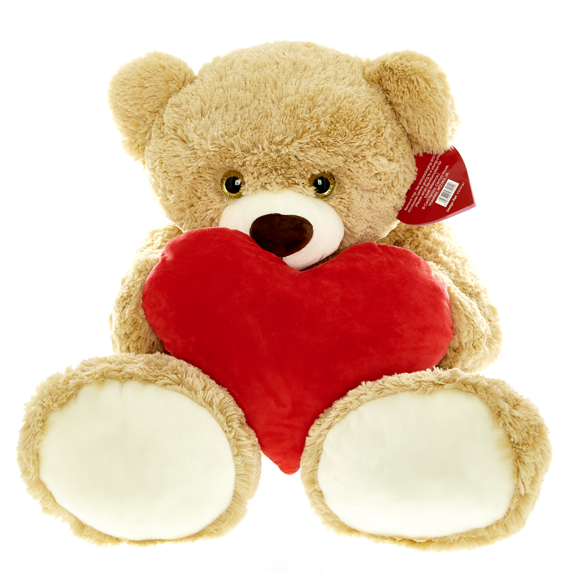 Buy Giant Brown Teddy Bear With Love Heart for GBP 19.99 | Card Factory UK