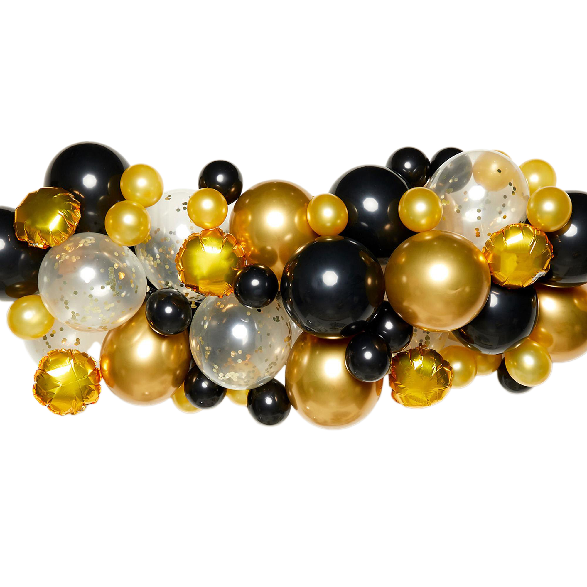 Black & Gold Balloon Garland