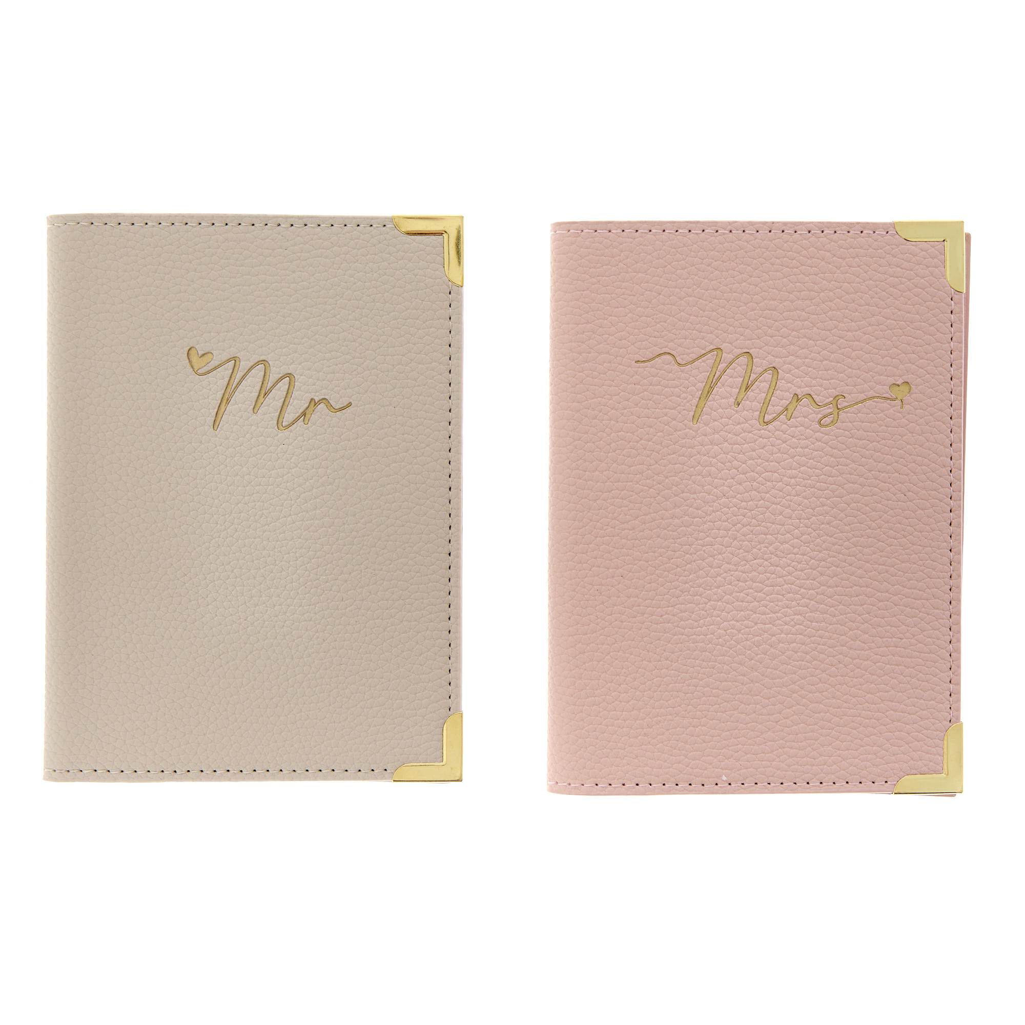 Mr & Mrs Passport Holder Set