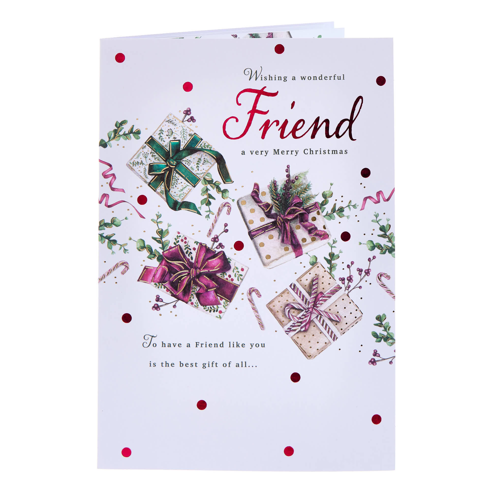 Wonderful Friend Gifts Christmas Card