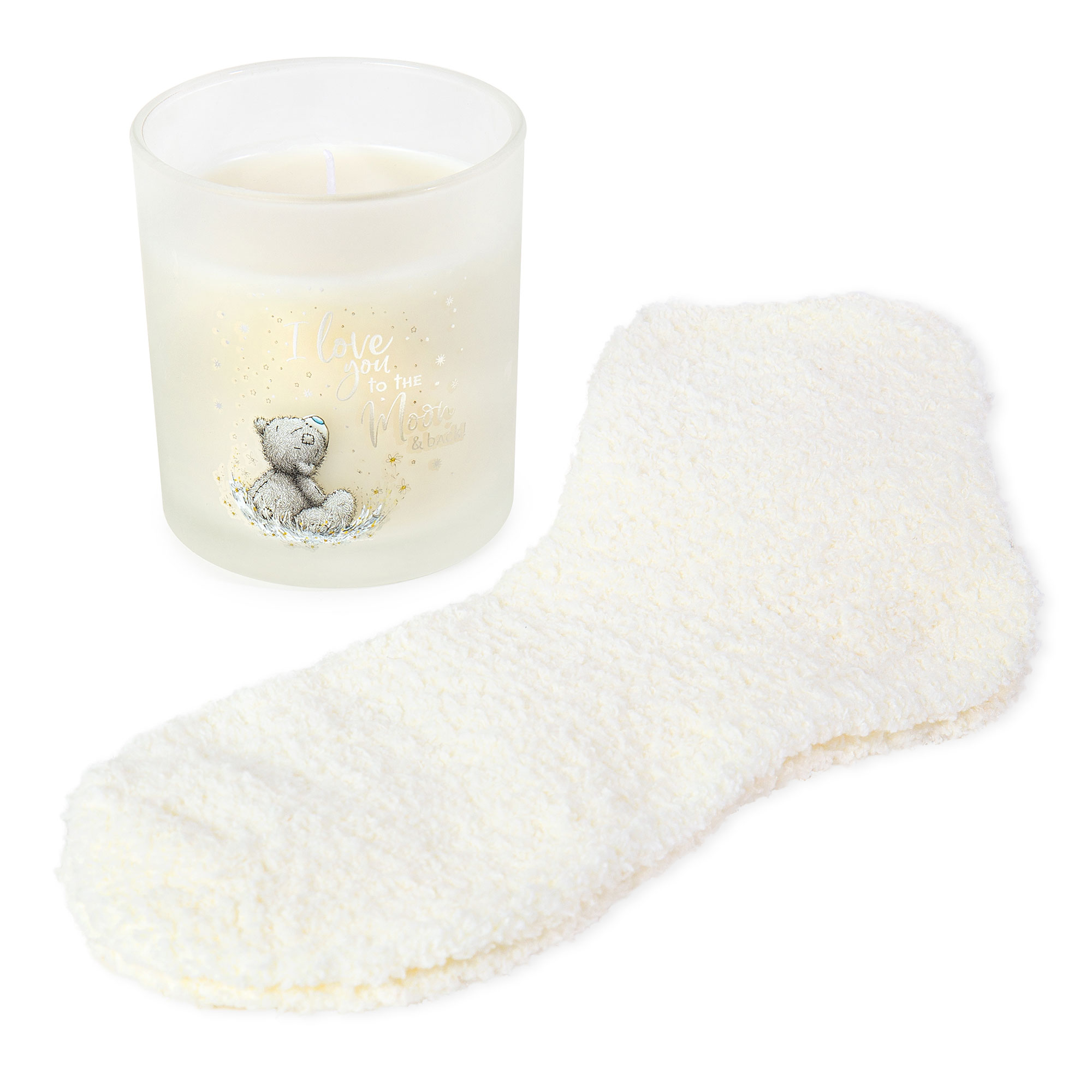 Me to You Tatty Teddy Moon & Back' Socks & Candle Gift Set