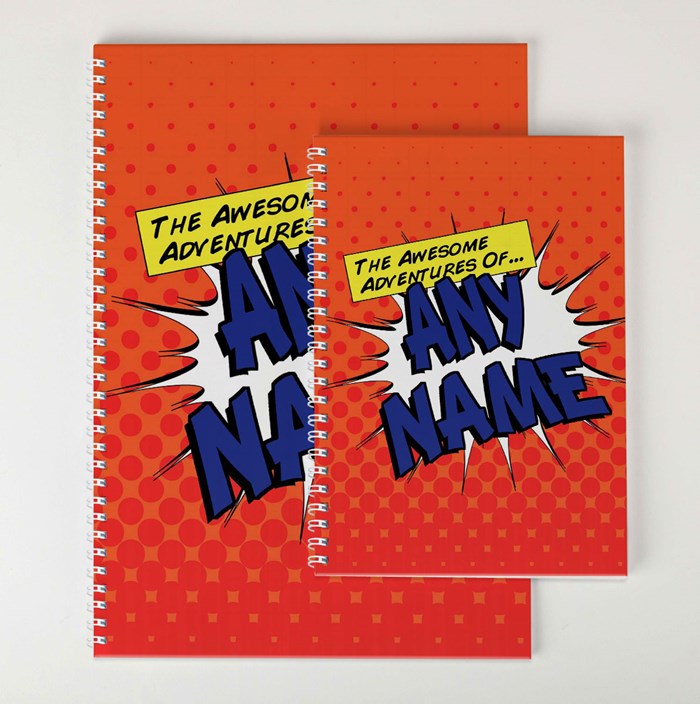 Personalised Awesome Adventures Notebook