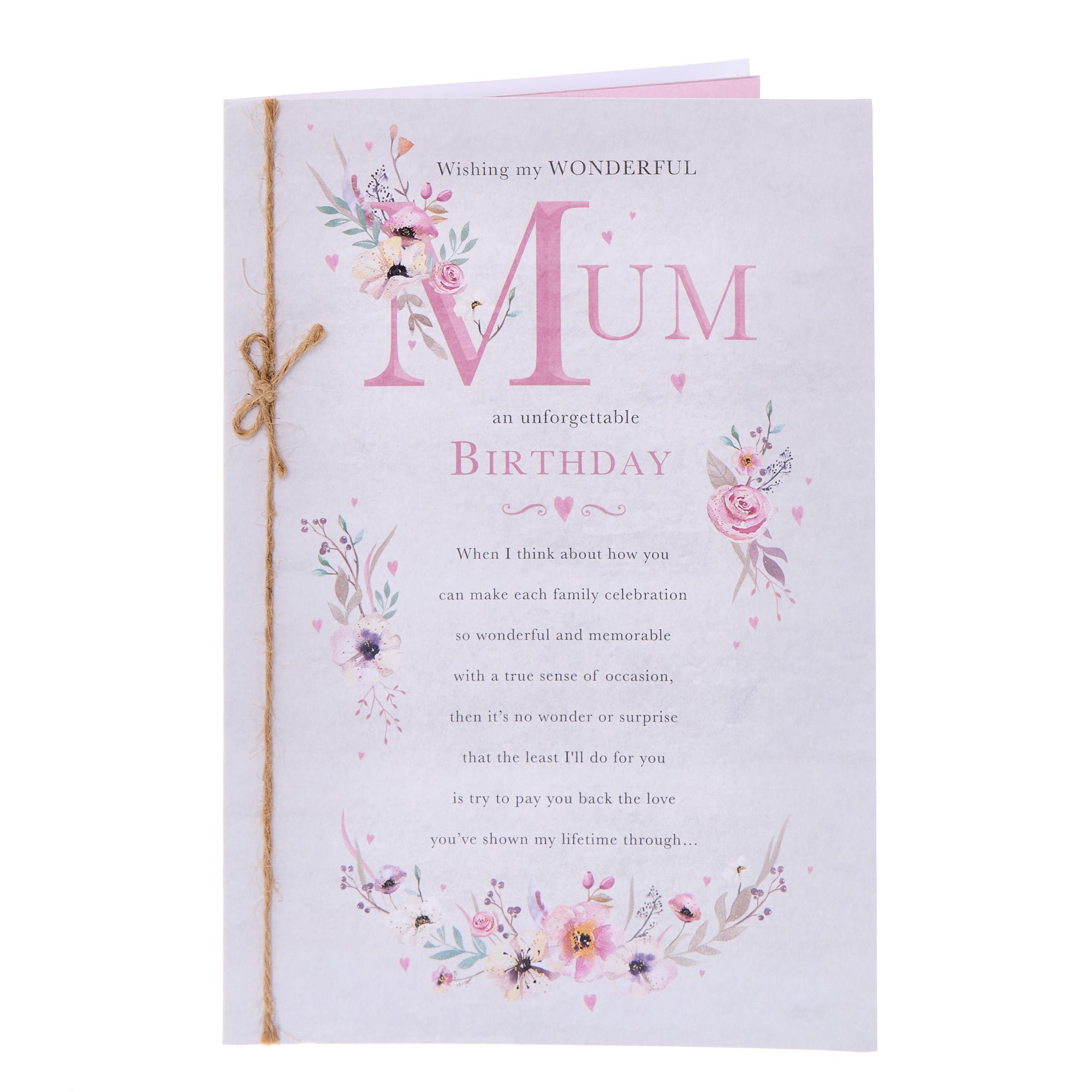 Wonderful Mum Unforgettable Birthday Card