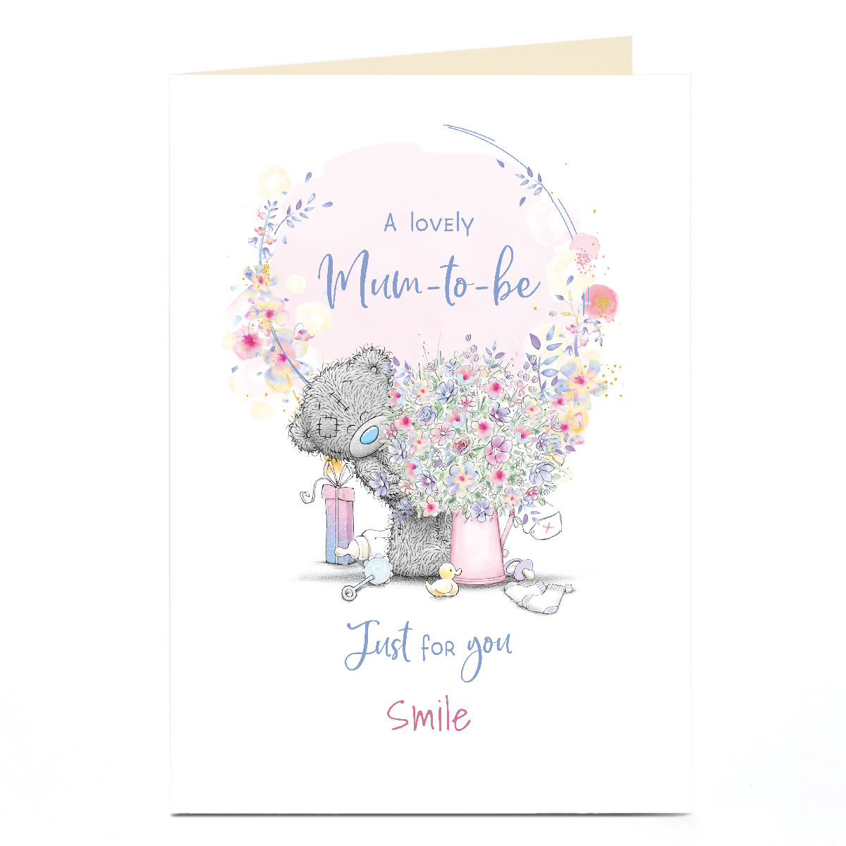 Personalised Tatty Teddy Card - Mum To Be