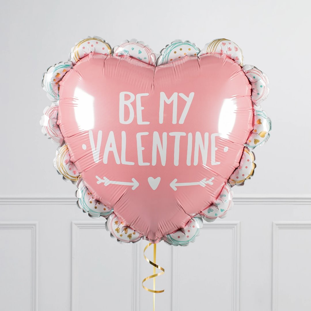 Be My Valentine Balloon Package - Delivered Inflated!