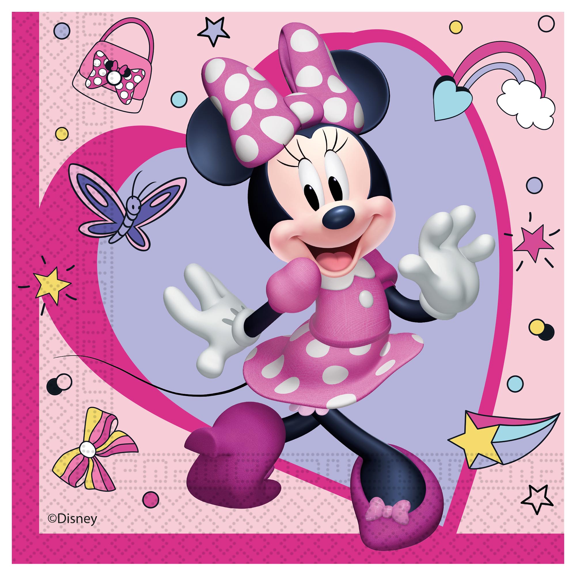 Minnie Junior Party Tableware & Decorations Bundle - 16 Guests