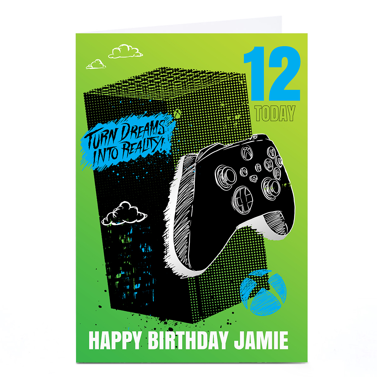 Personalised Xbox Birthday Card - Turn Dreams Into Reality