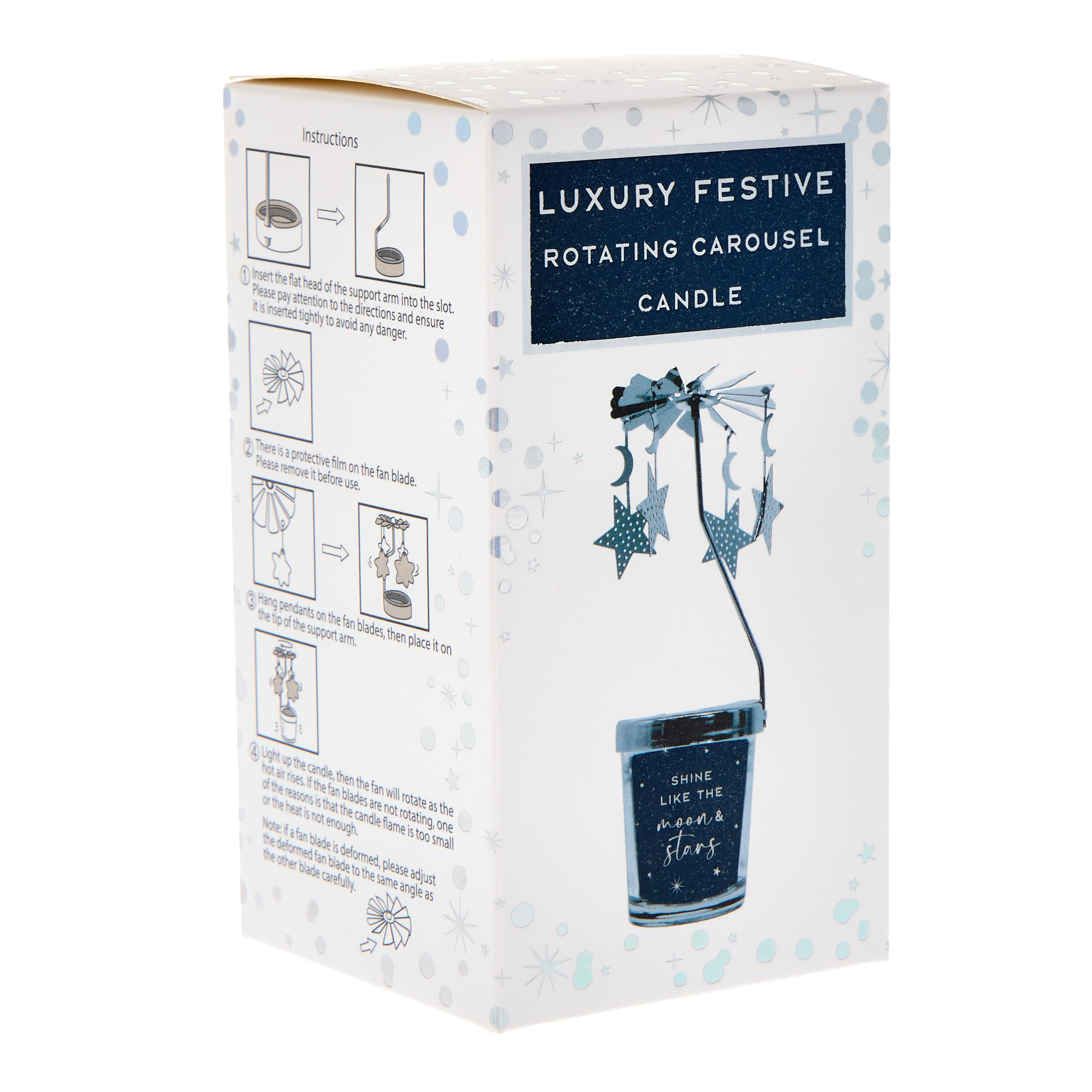 Luxury Festive Rotating Carousel Candle