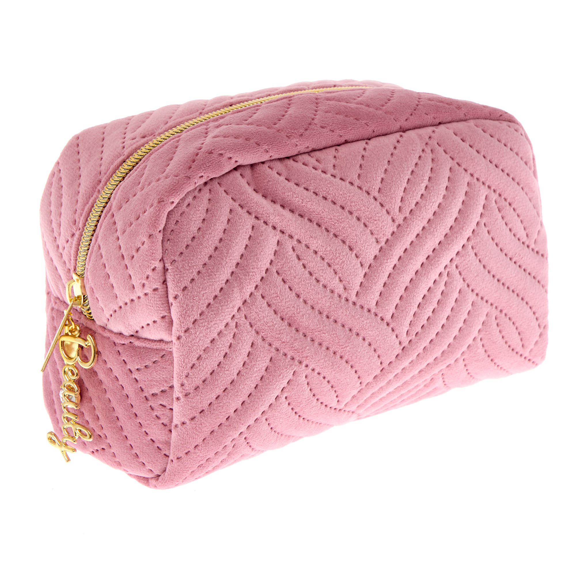 Pink Beauty Quilted Make Up Bag