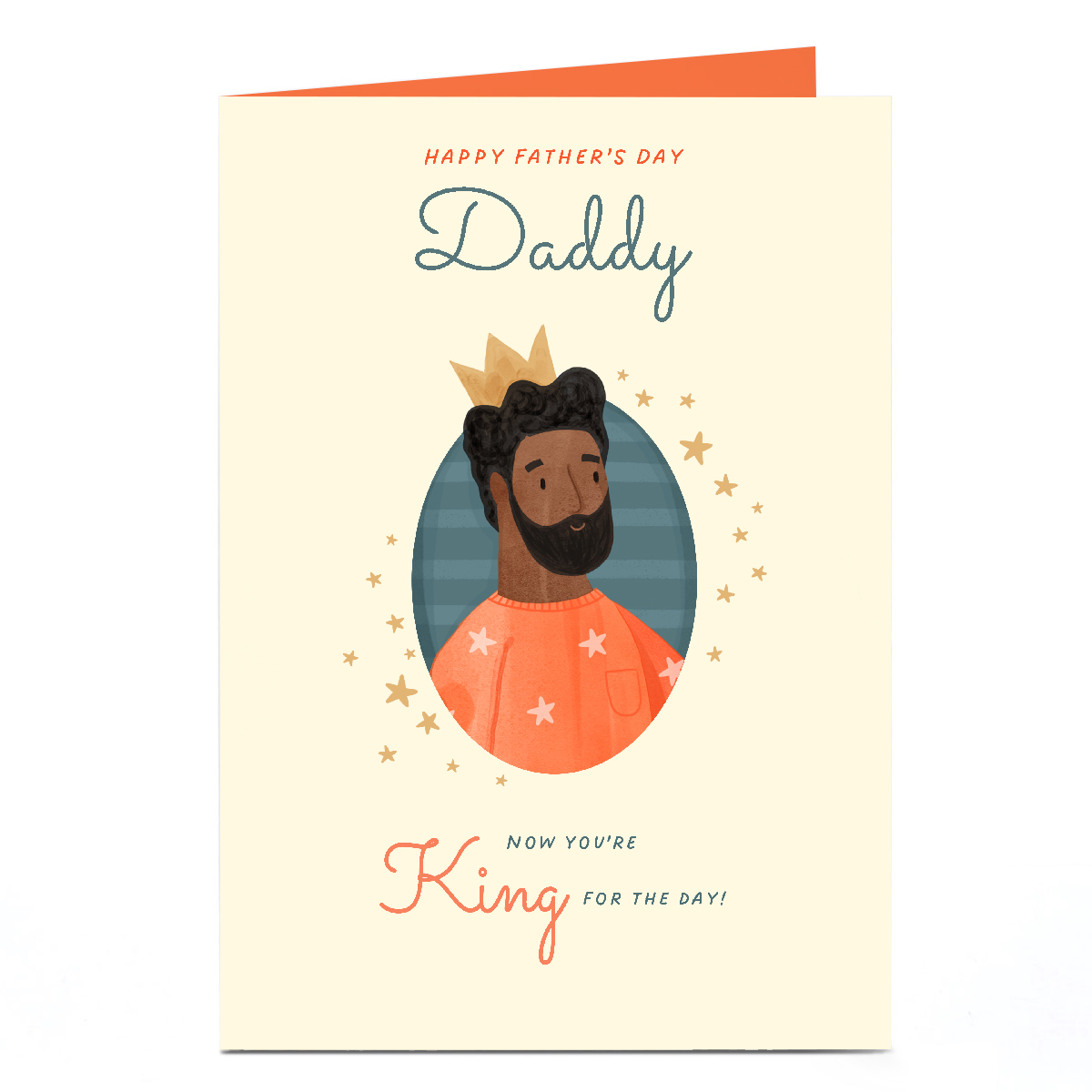 Personalised Father's Day Card - King For The Day!