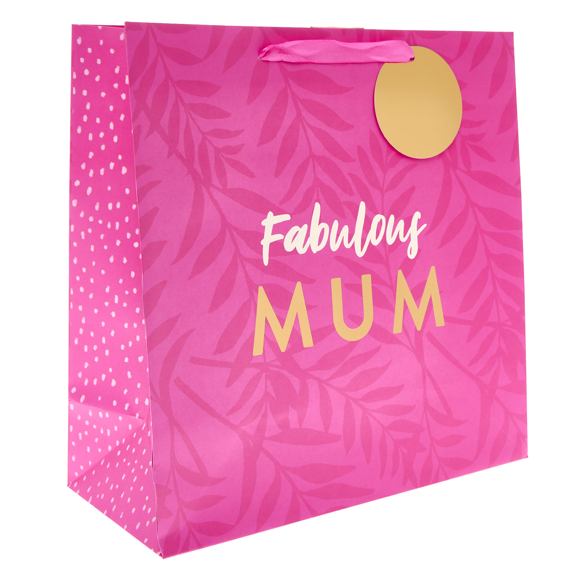 Fabulous Mum Pink Large Square Gift Bag