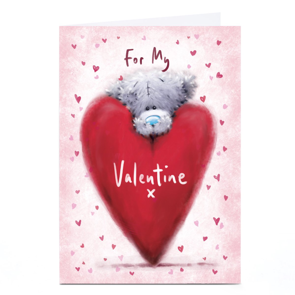 Personalised Tatty Teddy Valentine's Day Card - Teddy Heart, For My Valentine