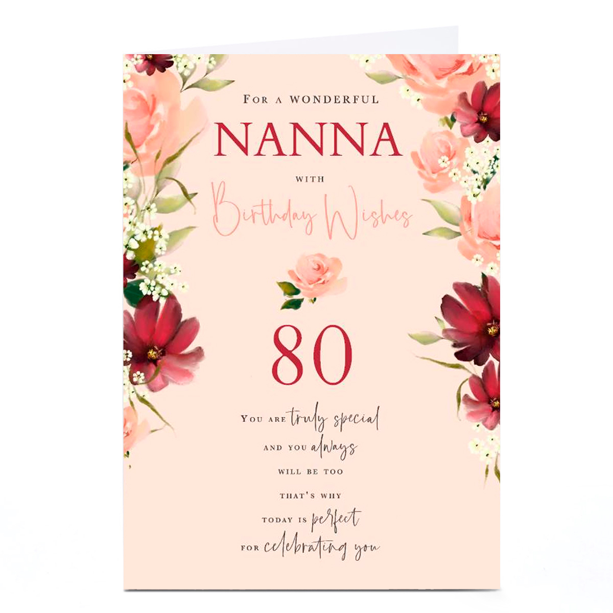 Personalised Birthday Card - Perfect For Celebrating You, Nanna