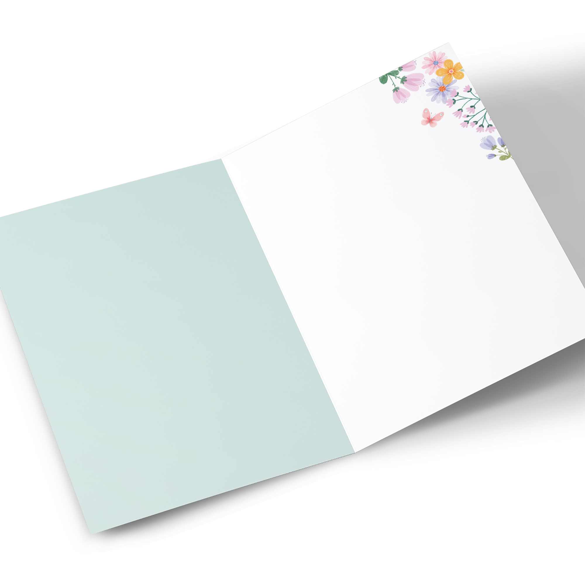 Personalised Mother's Day Card - Pastel Wild Flowers, Mum