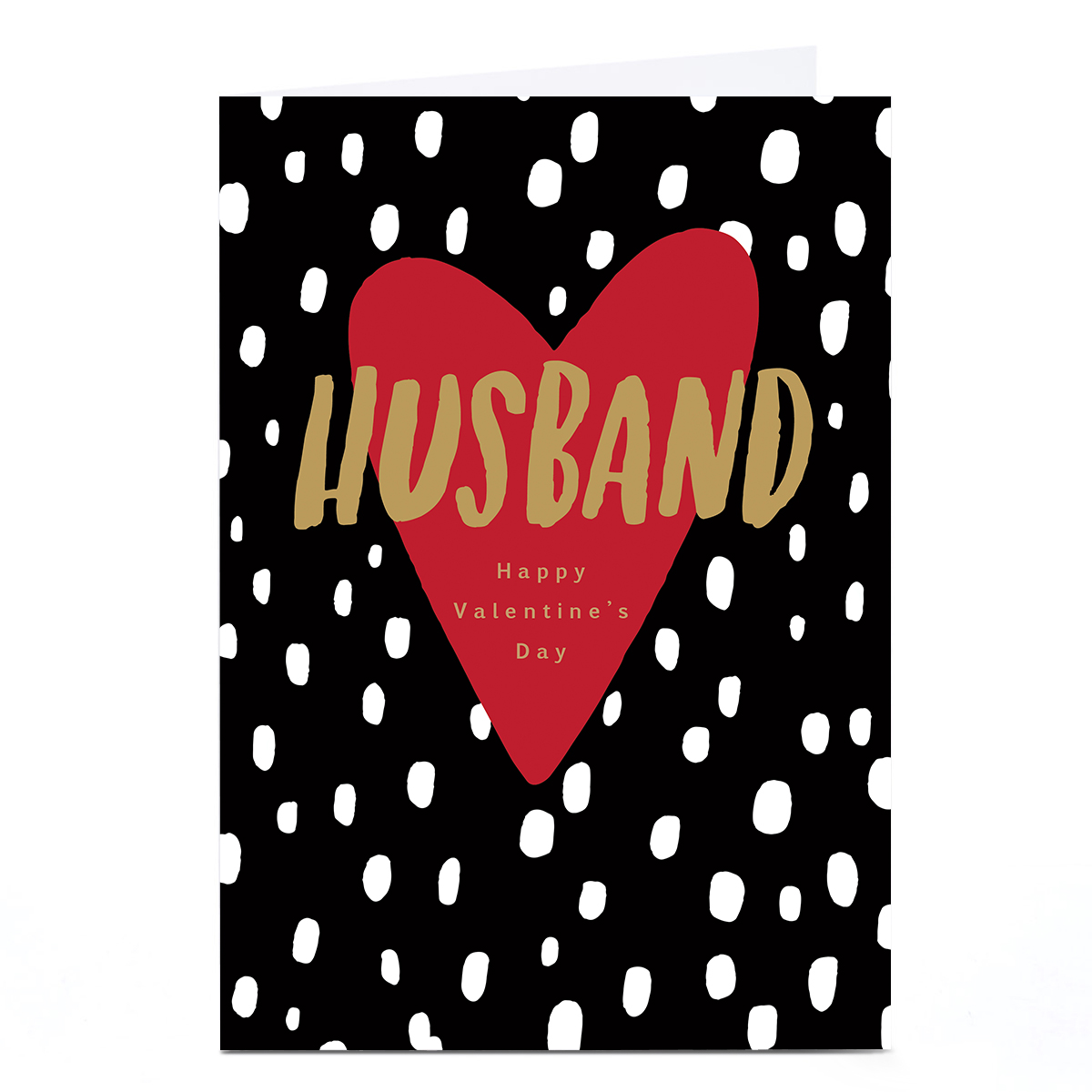 Personalised Valentine's Day Card - Contemporary Heart, Husband