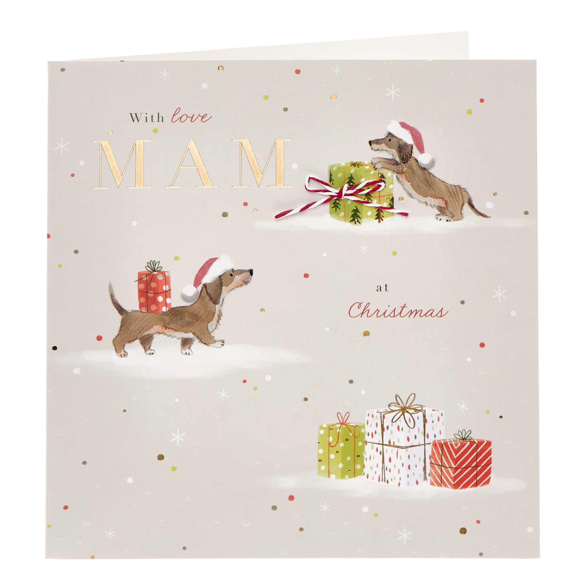 Mam Sausage Dogs Christmas Card