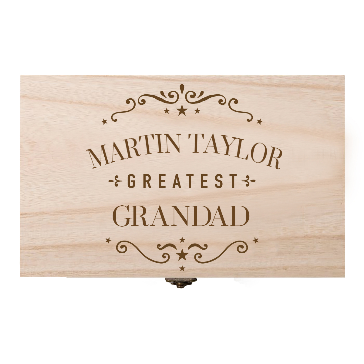 Personalised Wooden Box - Greatest Grandad