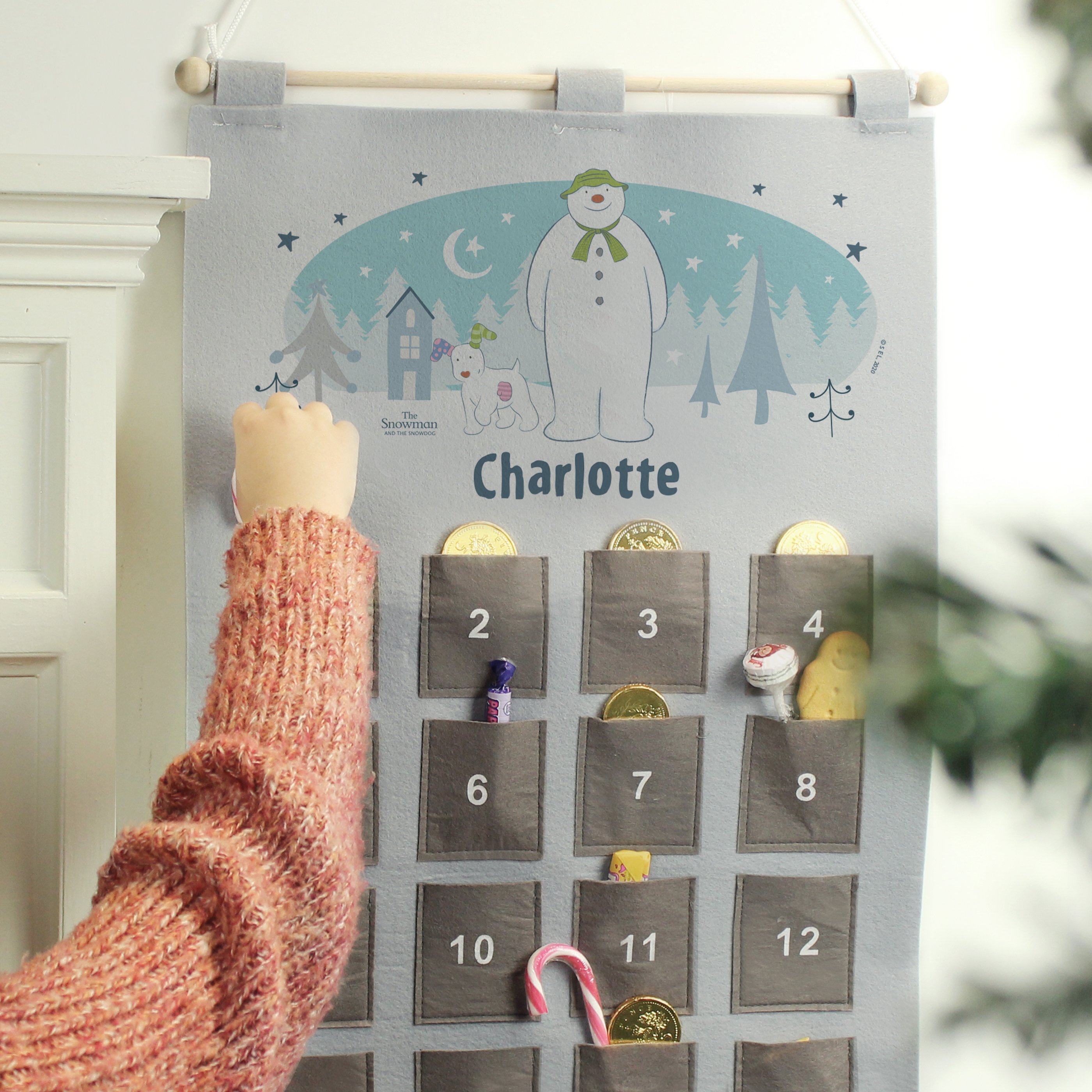 Personalised The Snowman & the Snowdog Advent Calendar