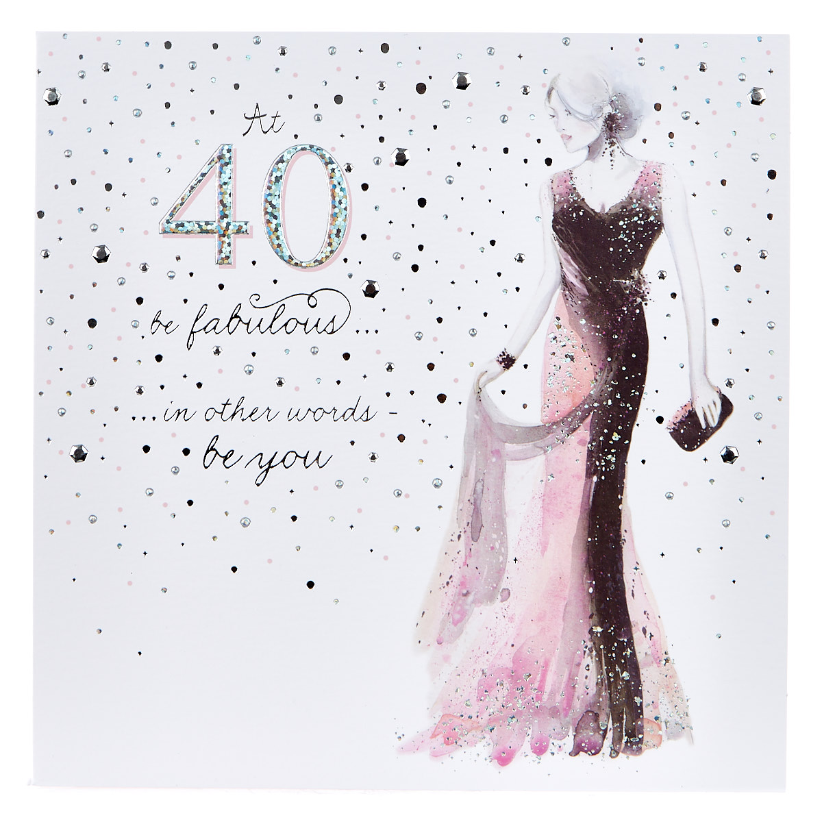 Buy Platinum Collection 40th Birthday Card - Be Fabulous for GBP 1.49 ...