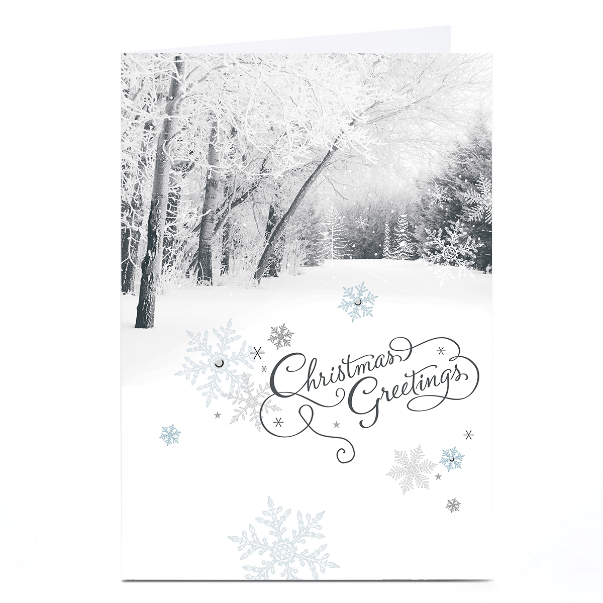 Personalised Christmas Card - Winter Forest