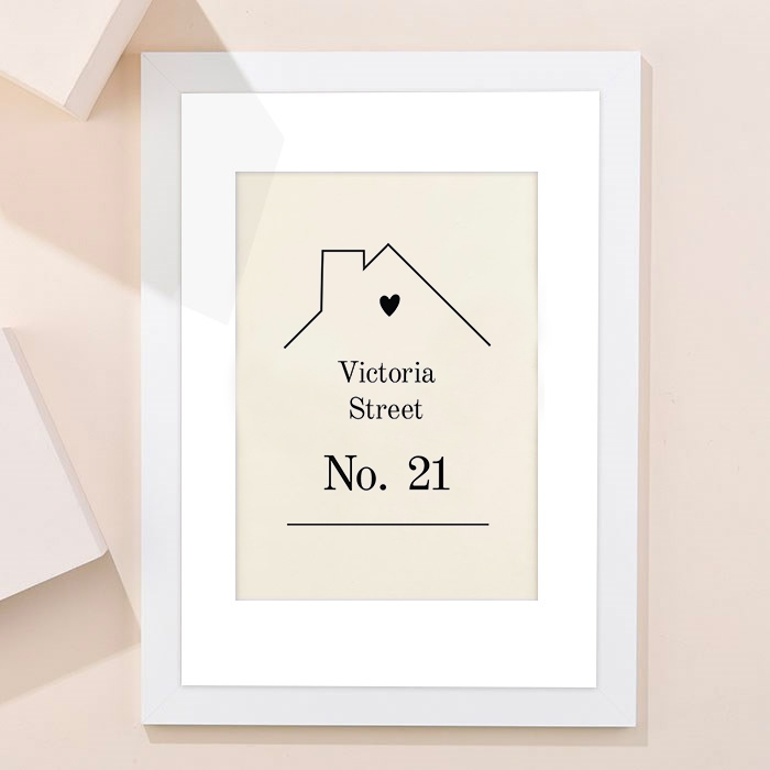 Personalised House Design Framed Print