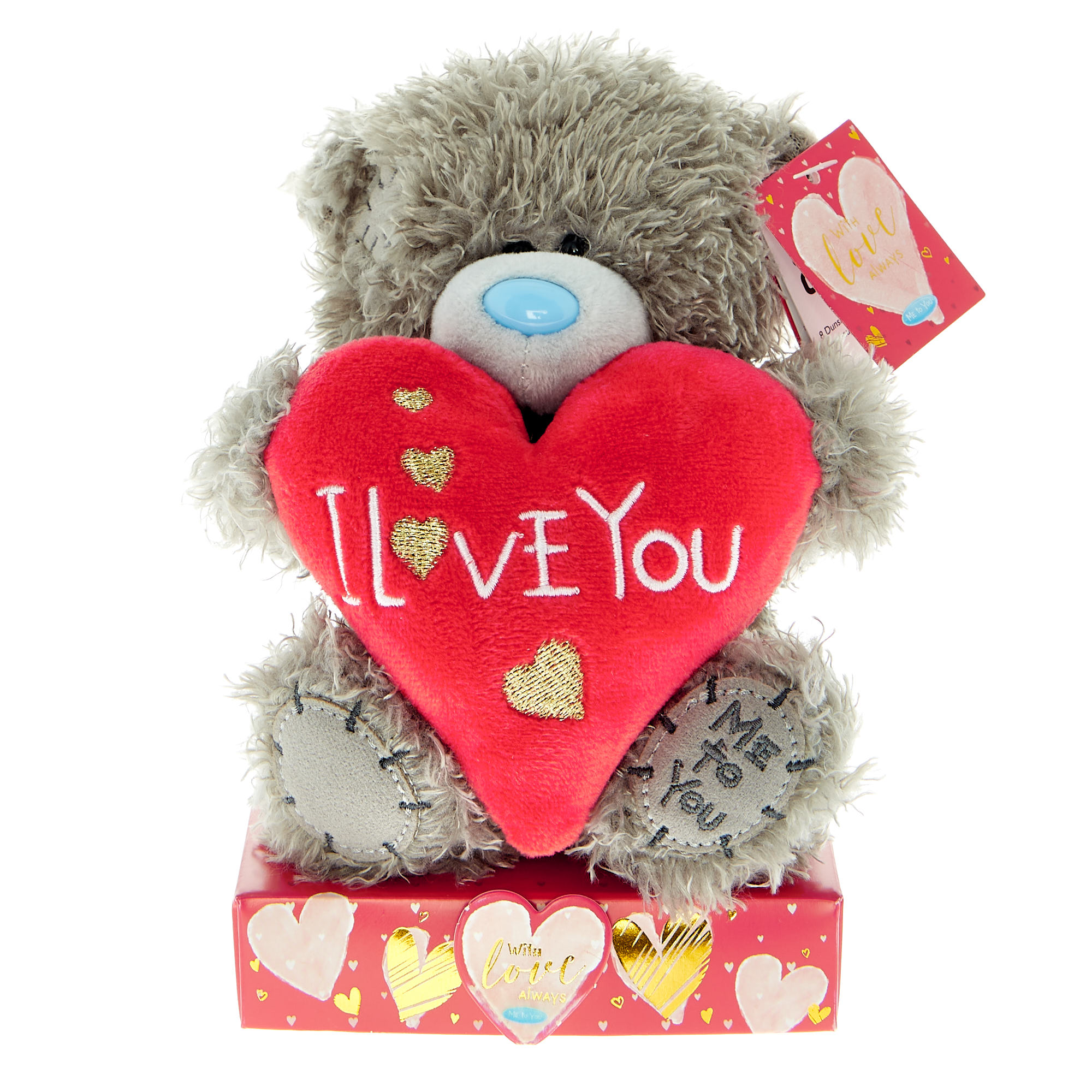 I Love You Tatty Teddy With Heart Plush